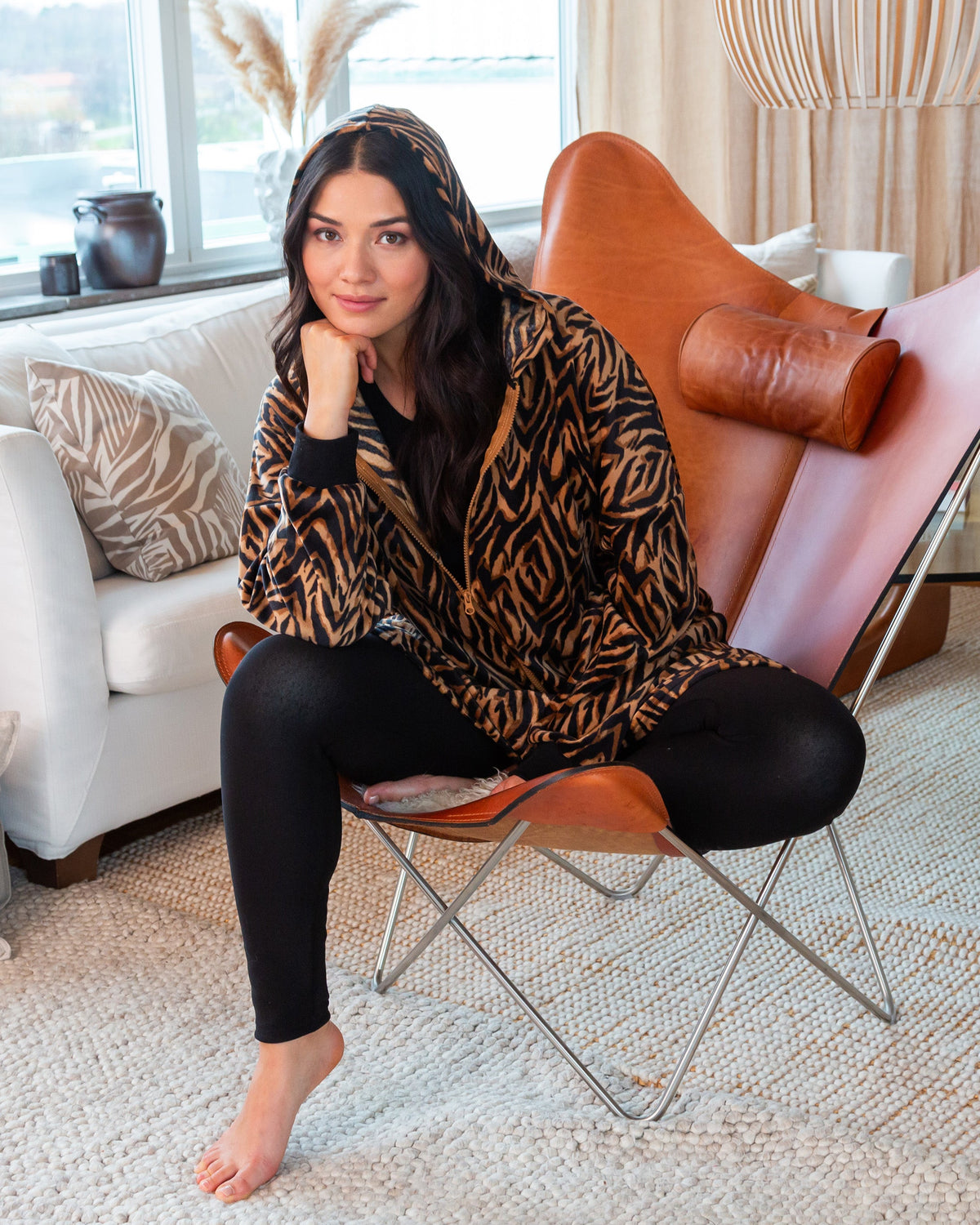 Trofé Fleecefodrade Leggings Svart - bild 5
