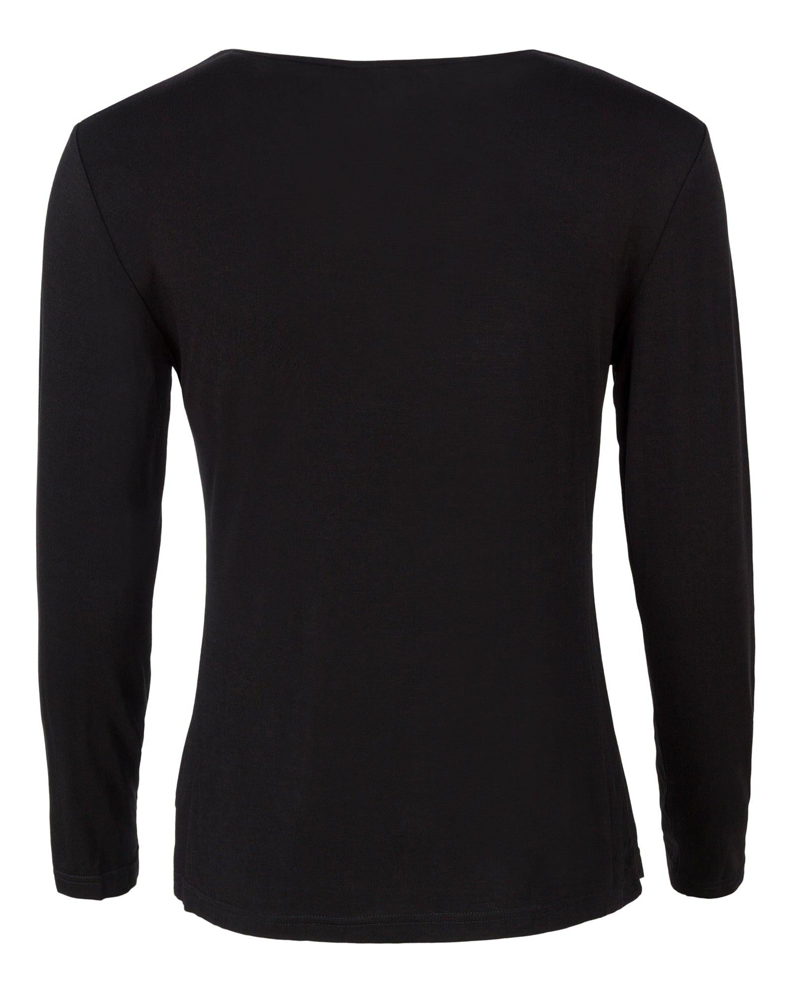 Lady Avenue T-shirt Lång Ärm Black Bambu - Härliga Under