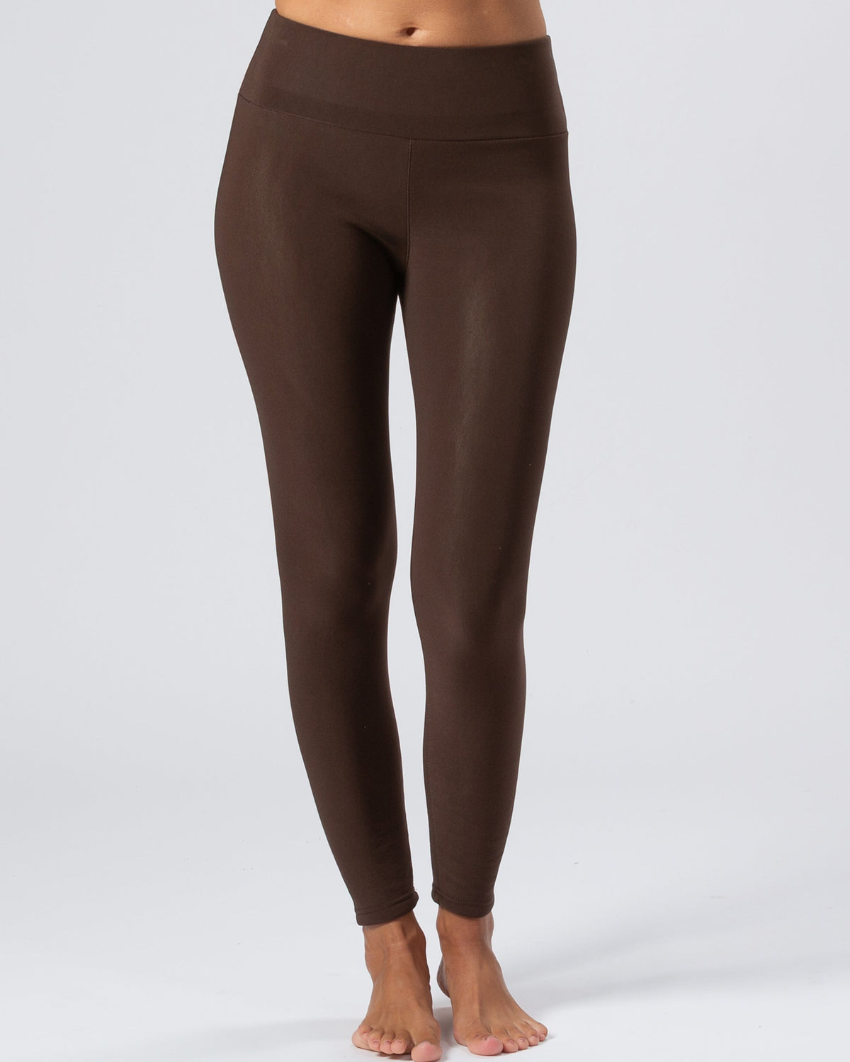 Trofé Fleecefodrade Leggings Brun - bild 5