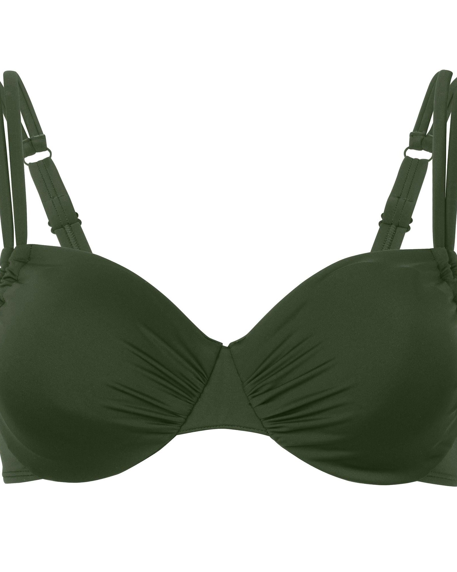 Wiki Justerbar Bikini Med Bygel Olive 80F - Härliga Under