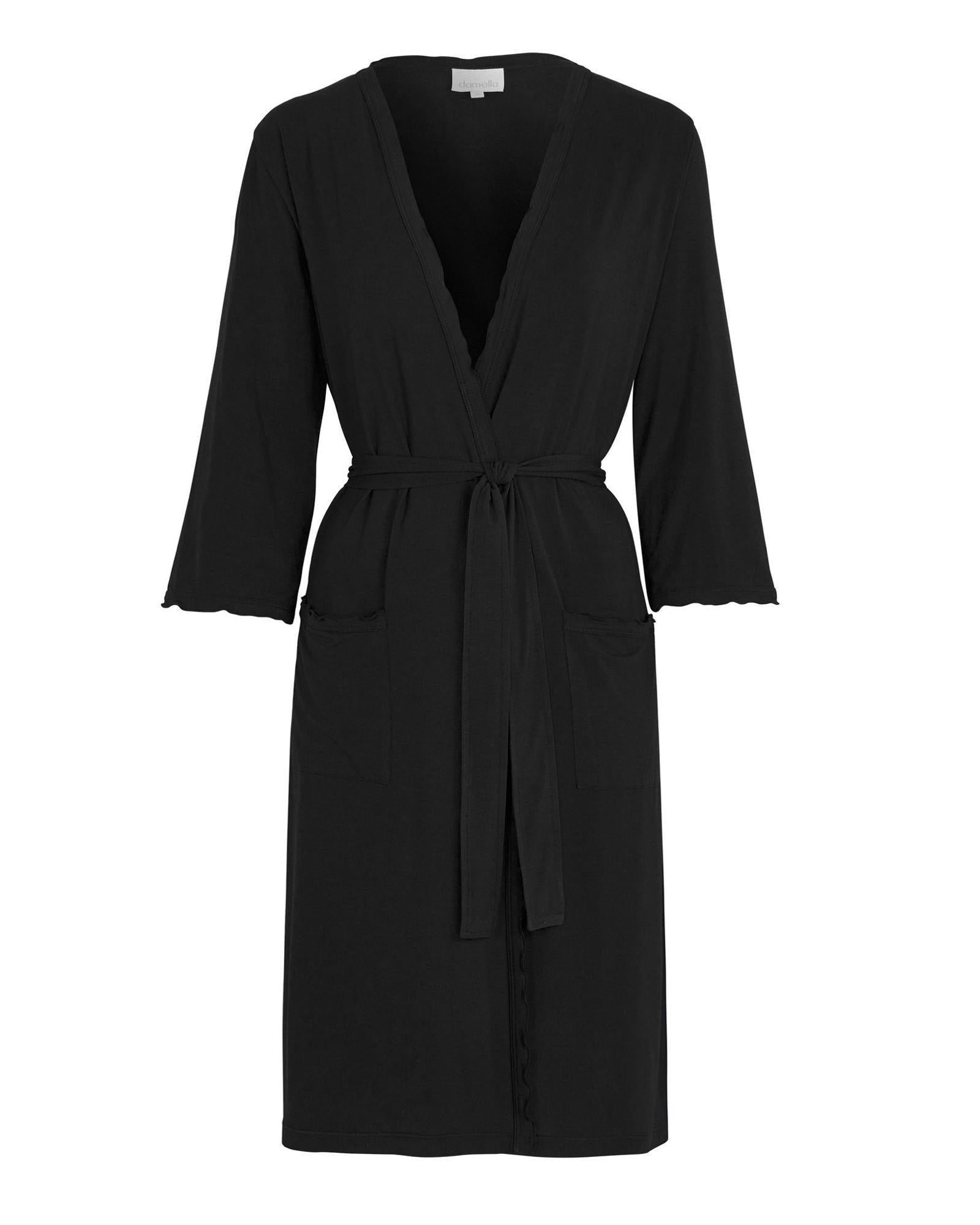 Damella Bamboo Kimono Black - Härliga Under