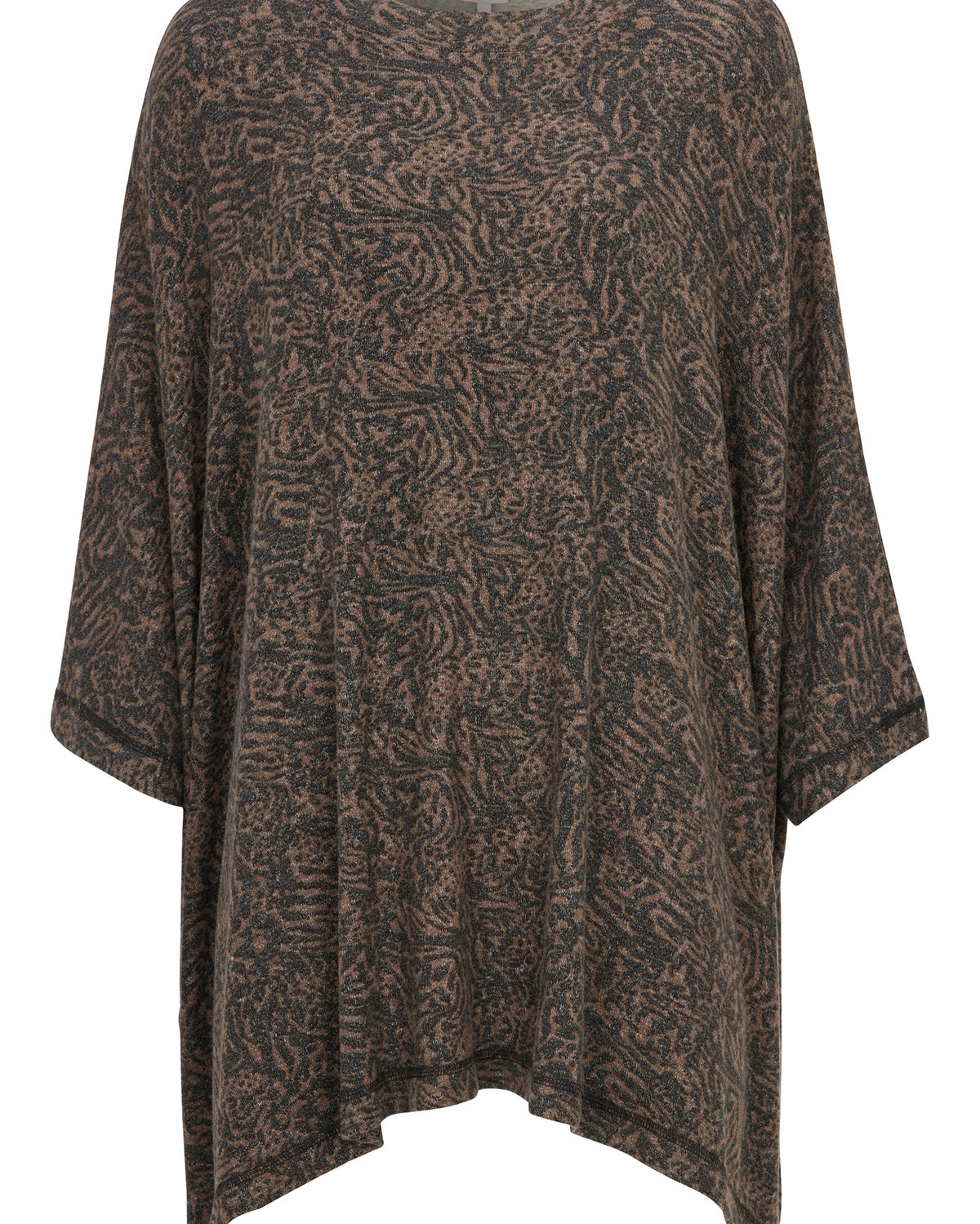 Damella Poncho Brown/Black