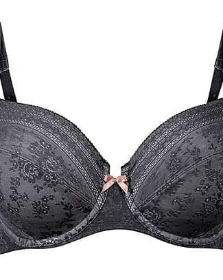 Rosa Faia Bygel BH Fleur Lace Grå - Härliga Under
