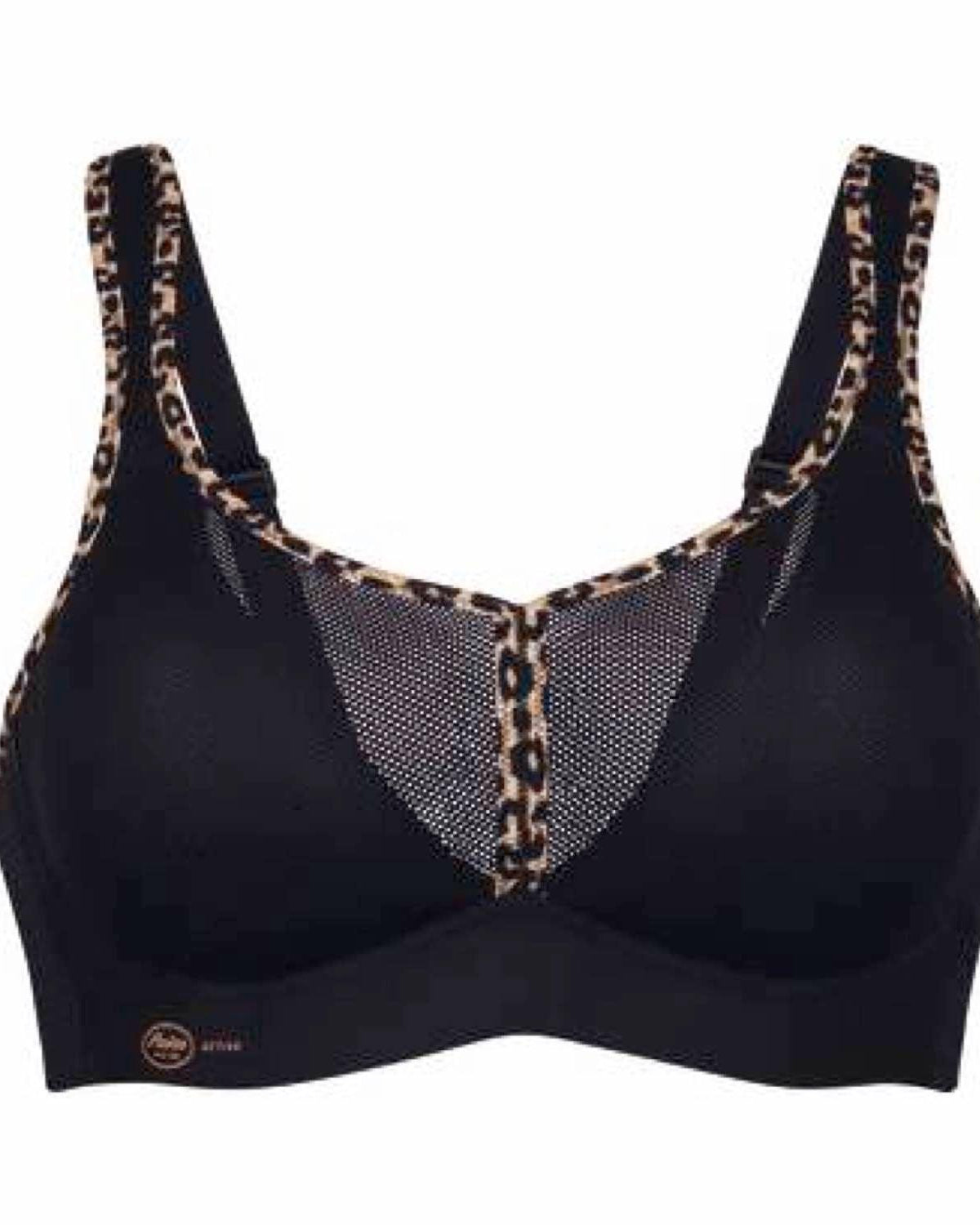 Anita Active Sport BH Air Control Pad Svart Leo - Härliga Under