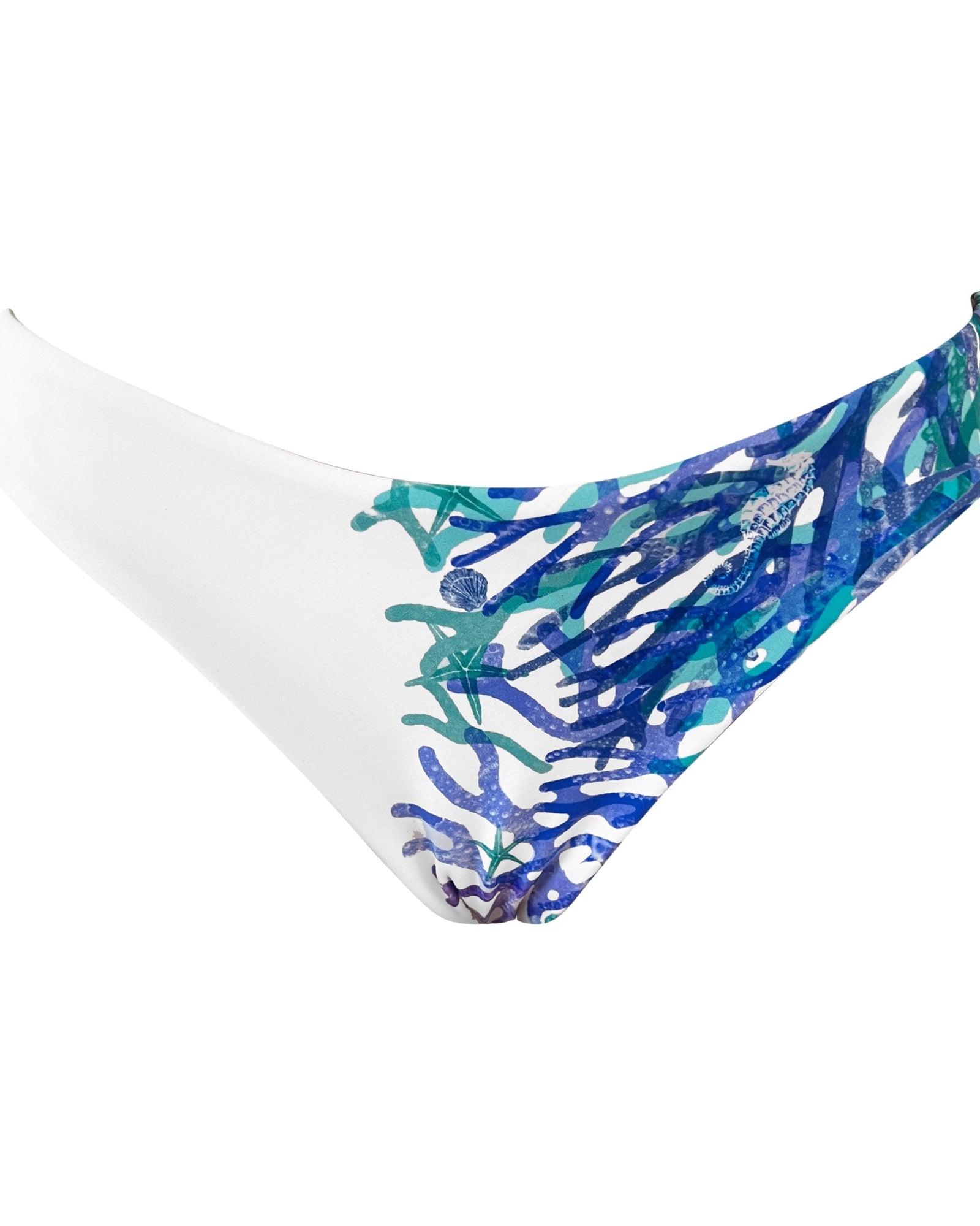 Coral Blue Maxime High Cut Hipster Bottom - www.kaandabeachlife.se