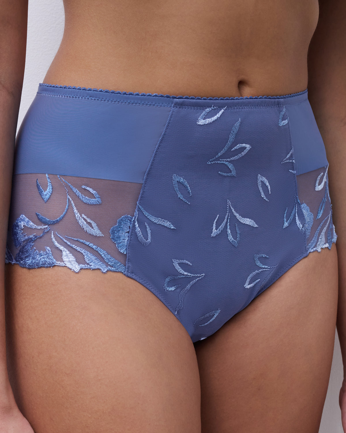 chantelle Majestic High-waisted support full brief blue sea