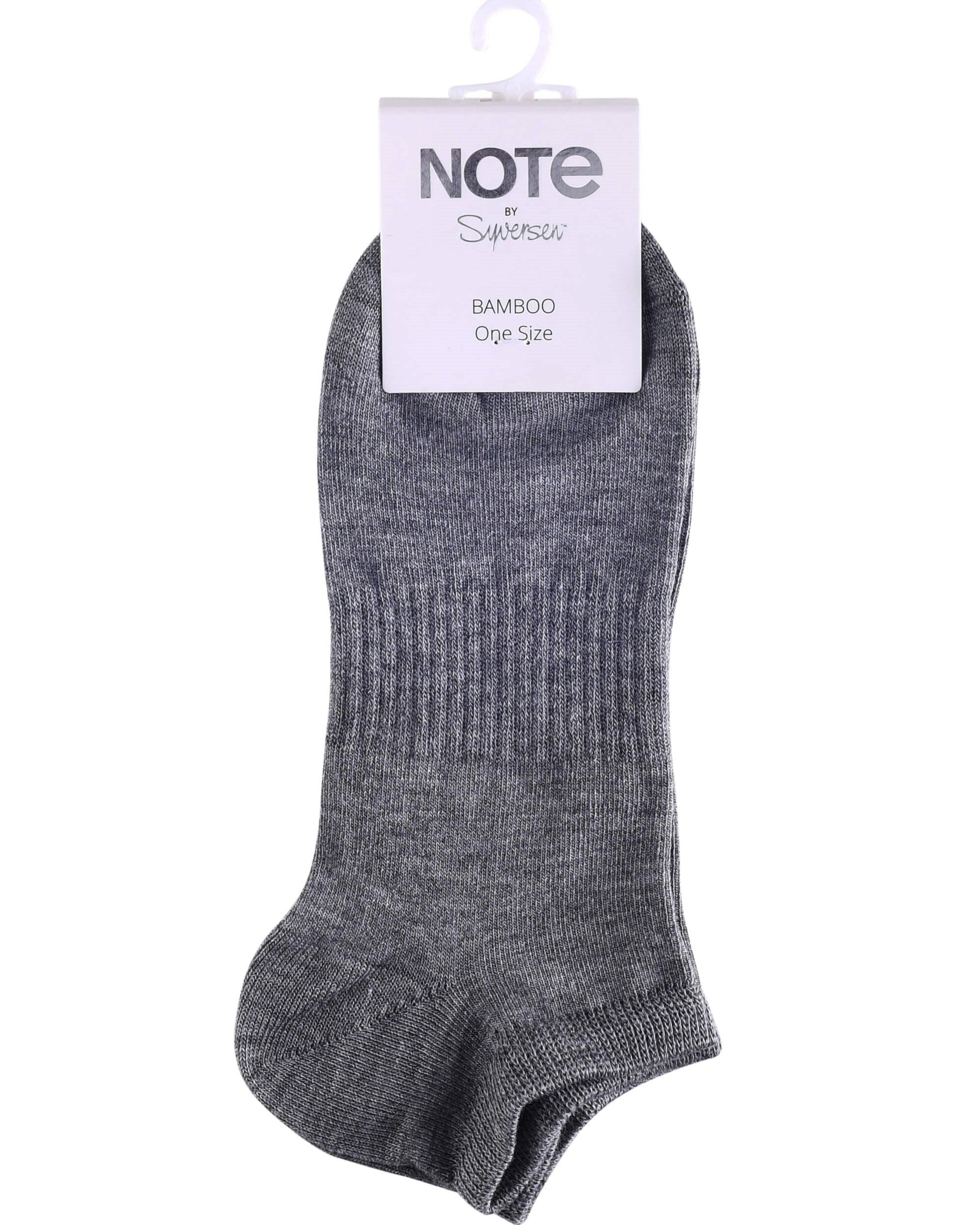 Note Sneaker Strumpor Bambu Gray One Size, 36-41 - Härliga Under