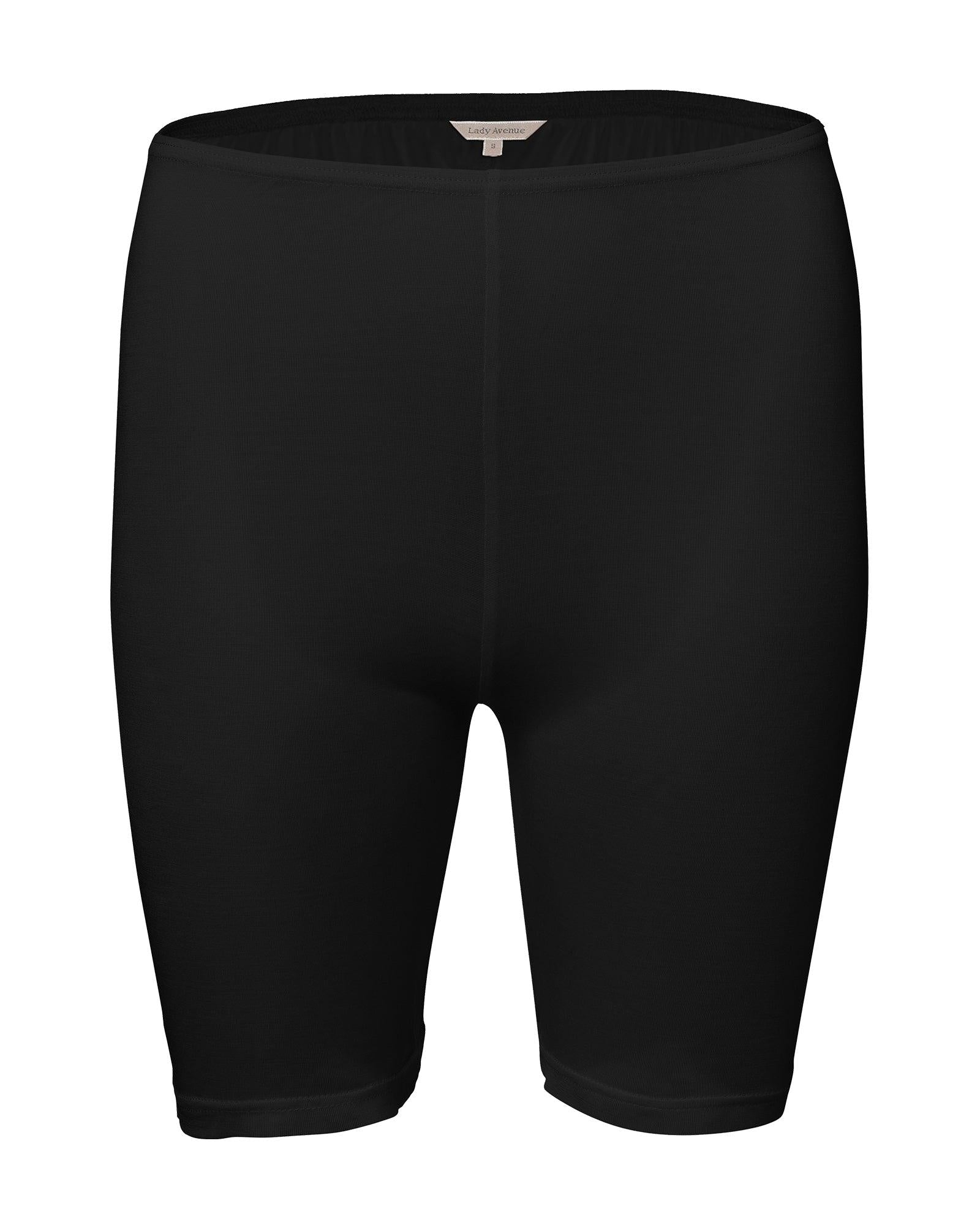 Lady Avenue Trosor Långa ben Silk Jersey Black - Härliga Under