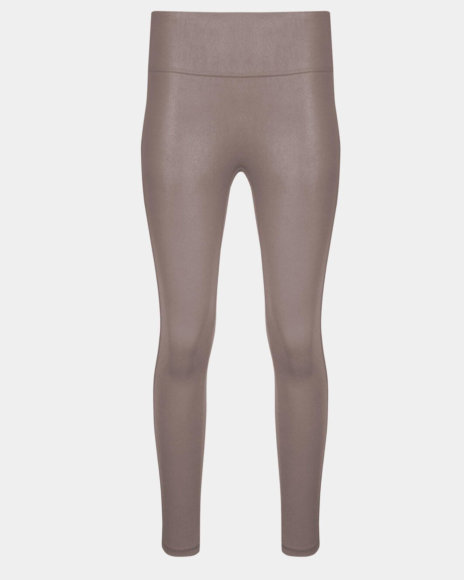 Magic Leather Look Leggings Espresso - Härliga Under