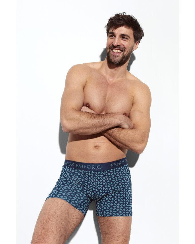 Panos Bambu Bomull Boxer 3-pack Denim L - Härliga Under