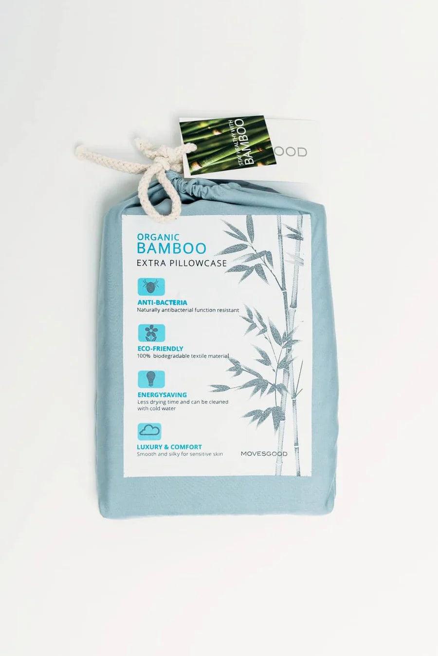 Movesgood Bambu Örngott 2-pack Light Blue - Härliga Under