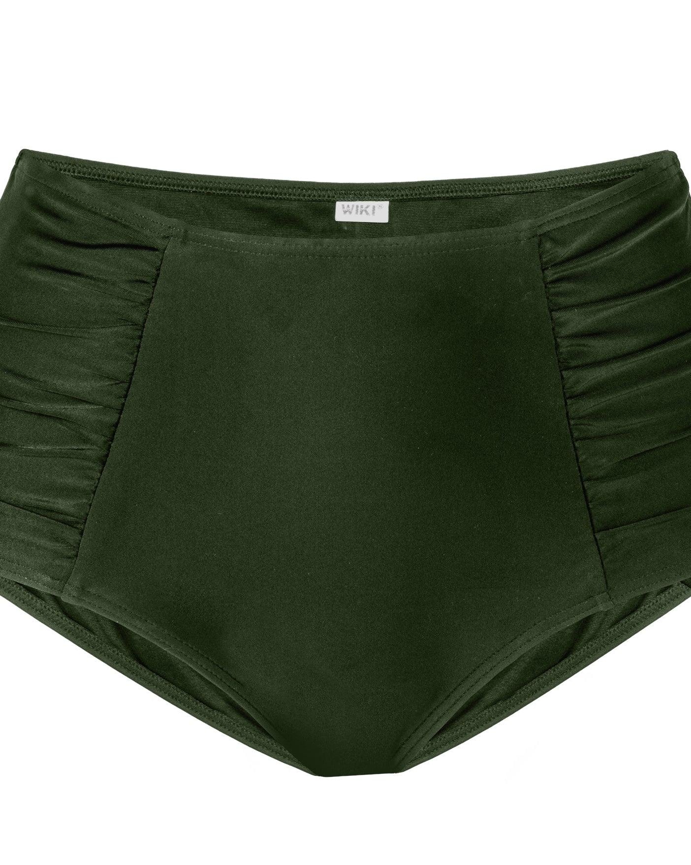 Wiki Swim Maxi Shape Bikinitrosa Olive - Härliga Under