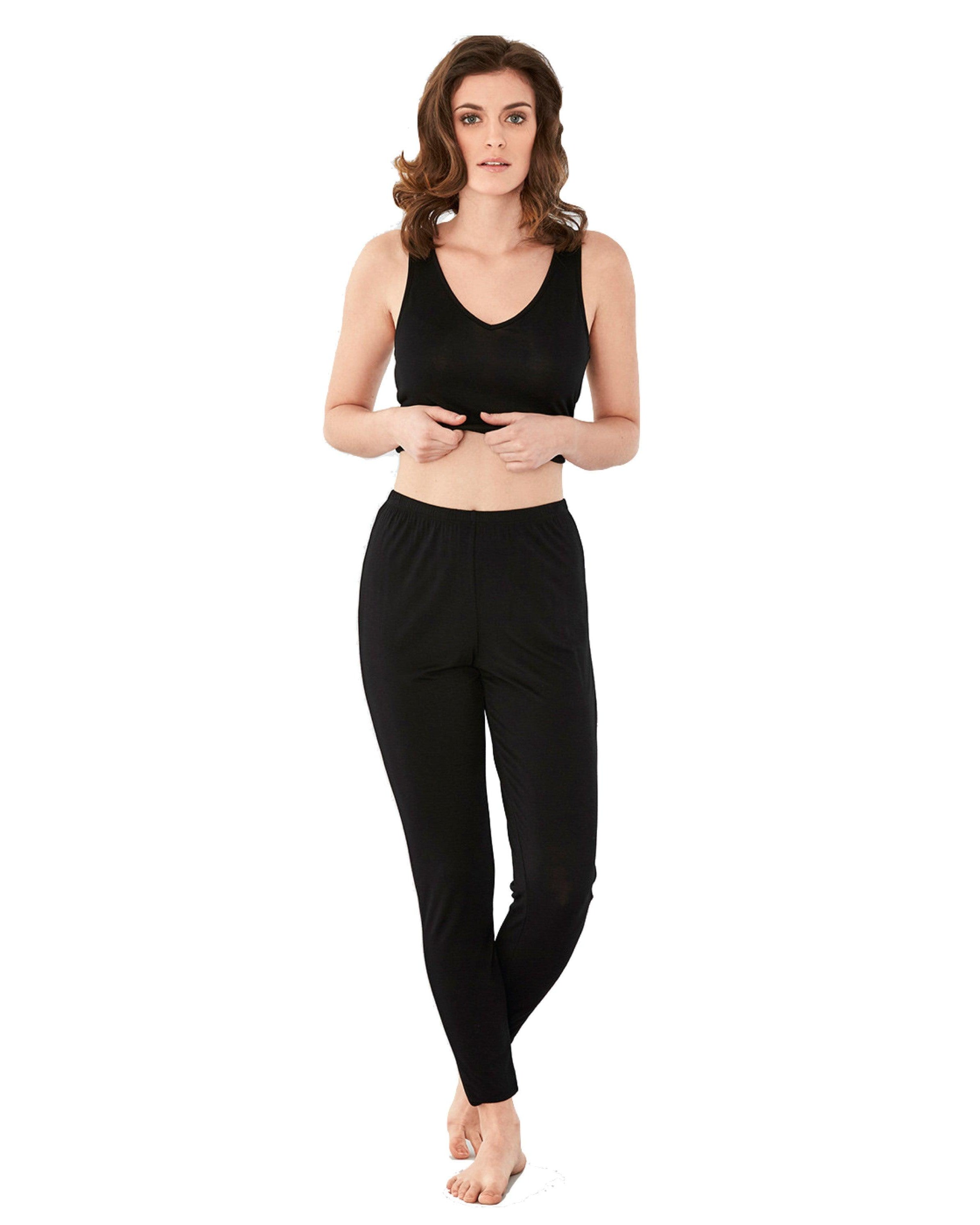 Damella Leggings Bamboo Black - Härliga Under