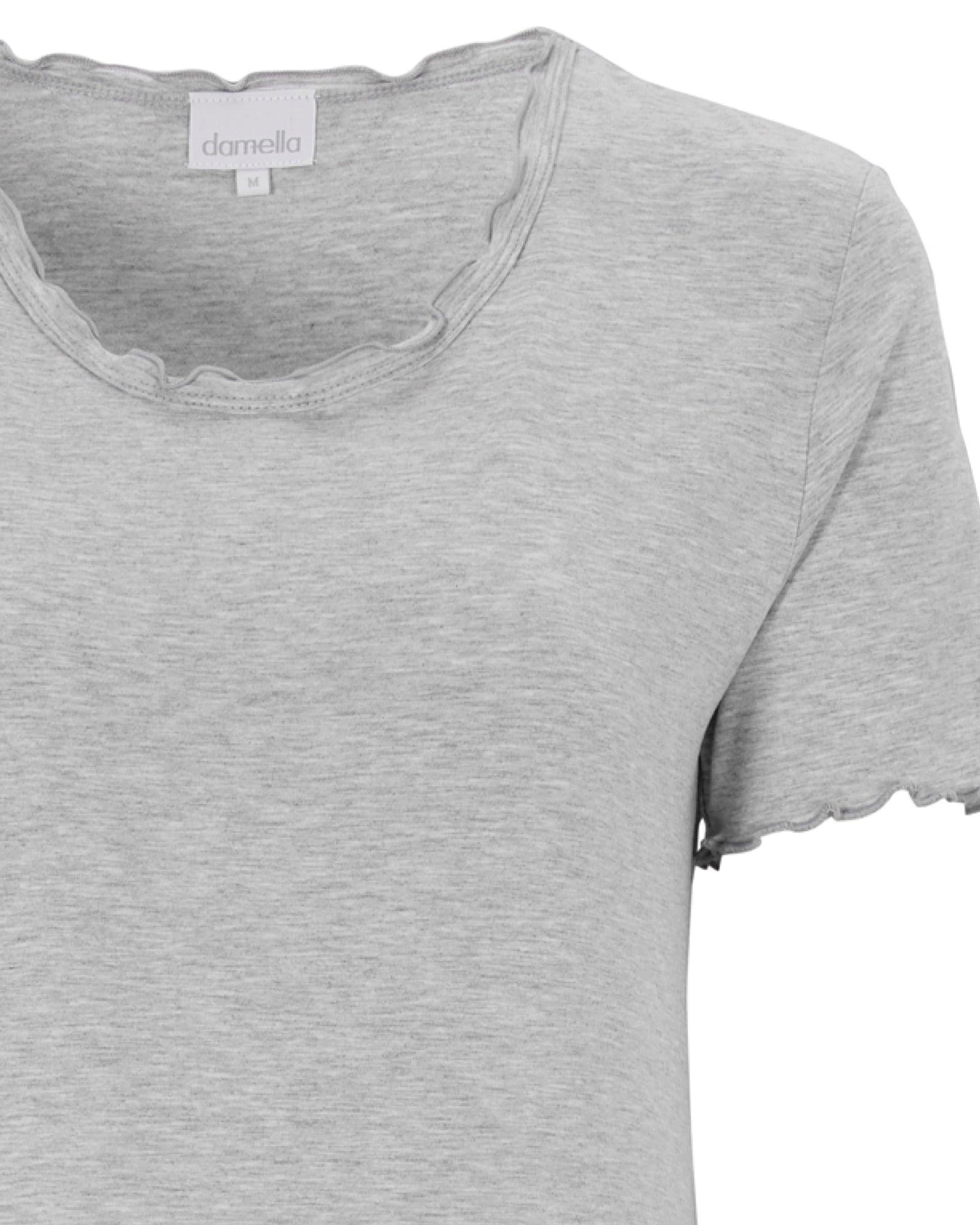 Damella T-shirt Nattlinne Bamboo Grey Melange - Härliga Under