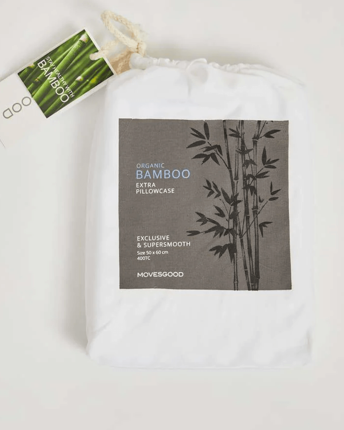 Movesgood Bambu Örngott 2-pack Vit - Härliga Under