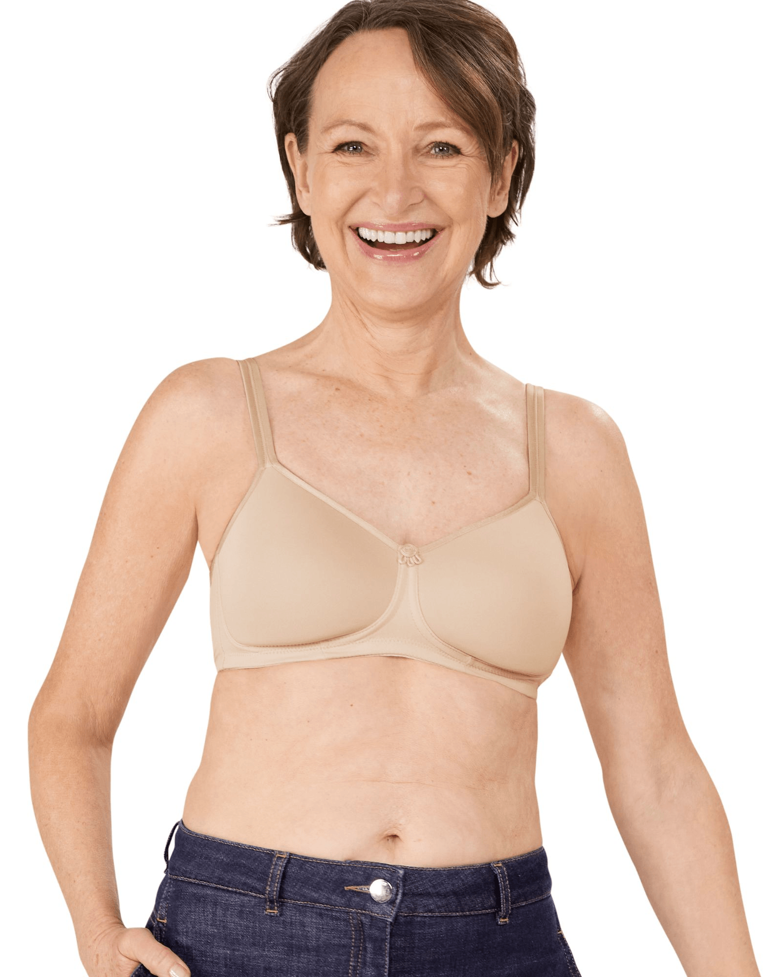 Amoena BH Utan Bygel Mara Beige 80C - Härliga Under