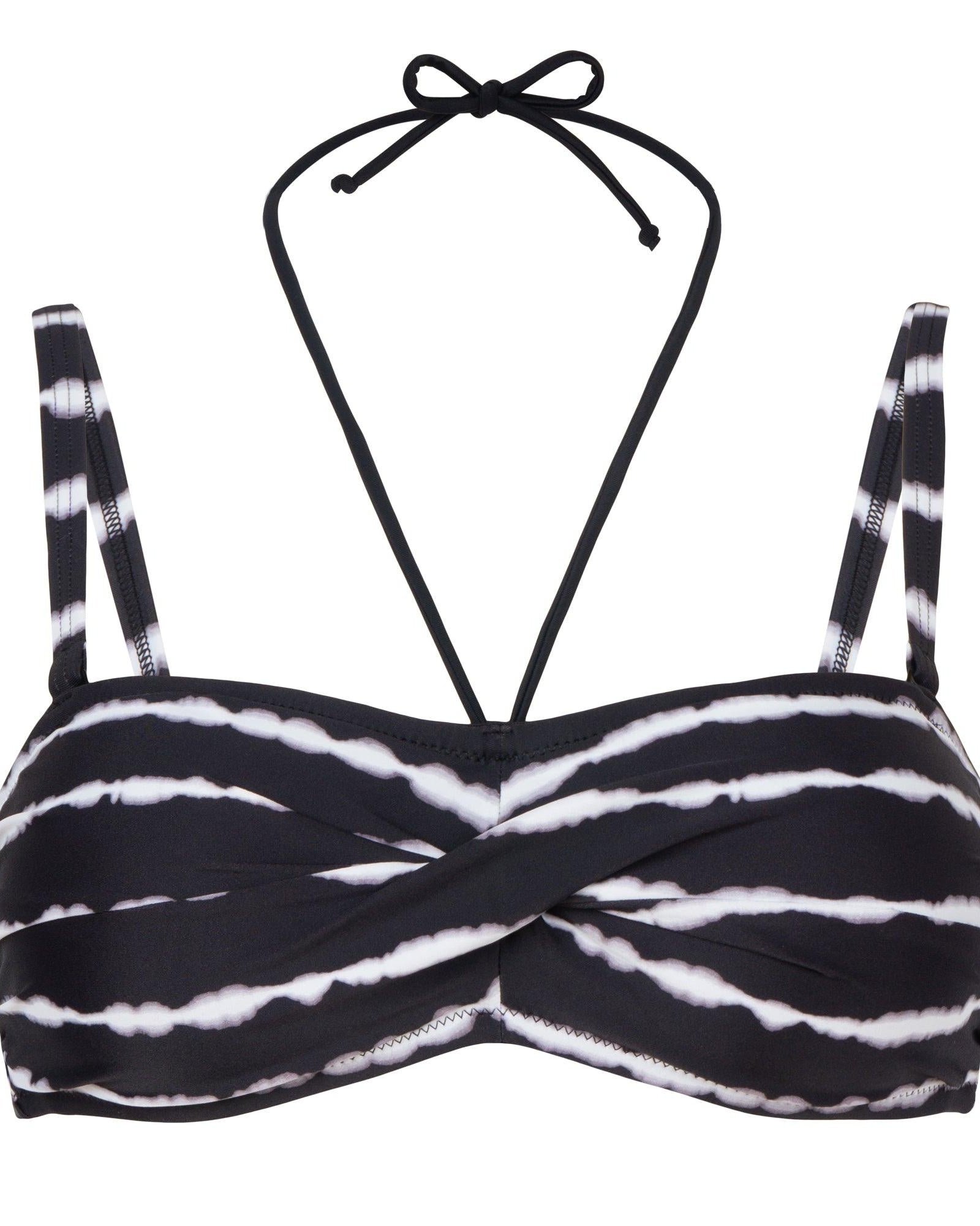 Wiki Bandeau Bikini Svart Vit Kreta - Härliga Under