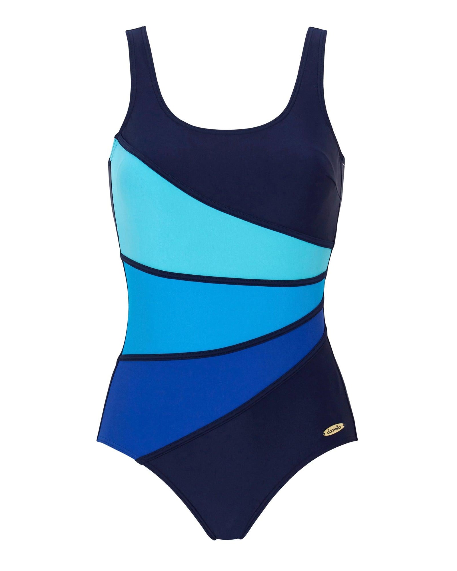 Damella Baddräkt Laura Navy Turkos - Härliga Under