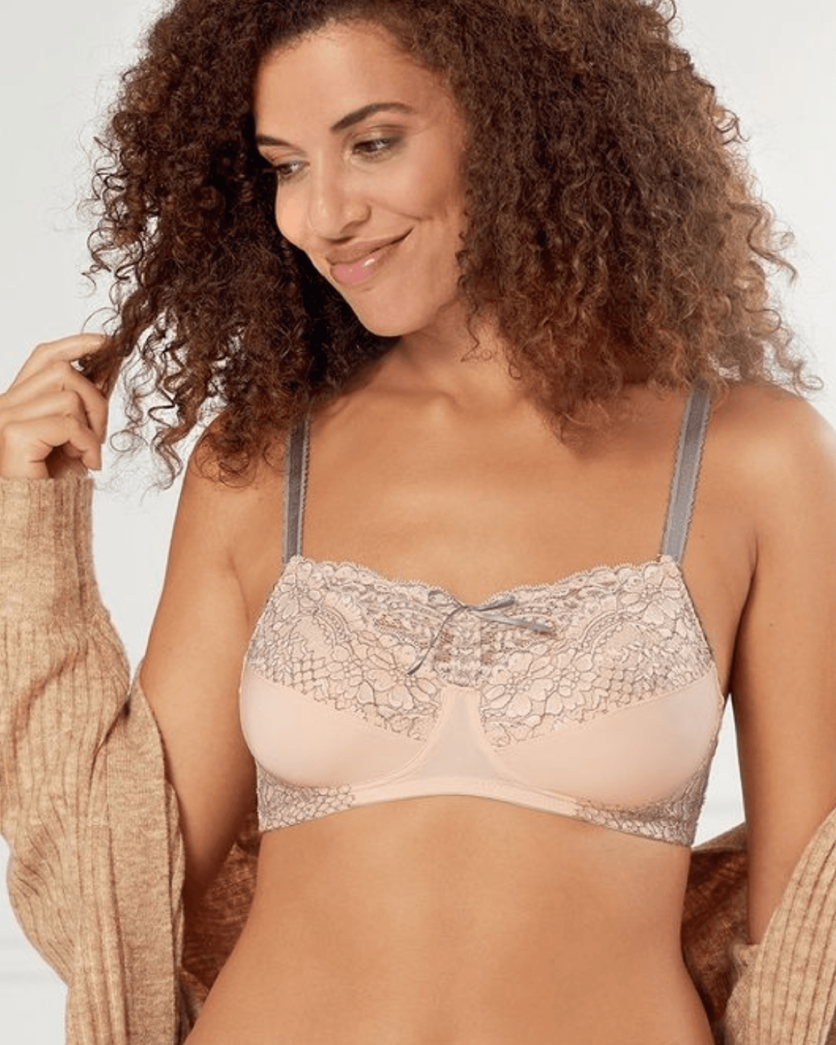 Amoena BH Med Knyt Alina Rose Grey - Härliga Under