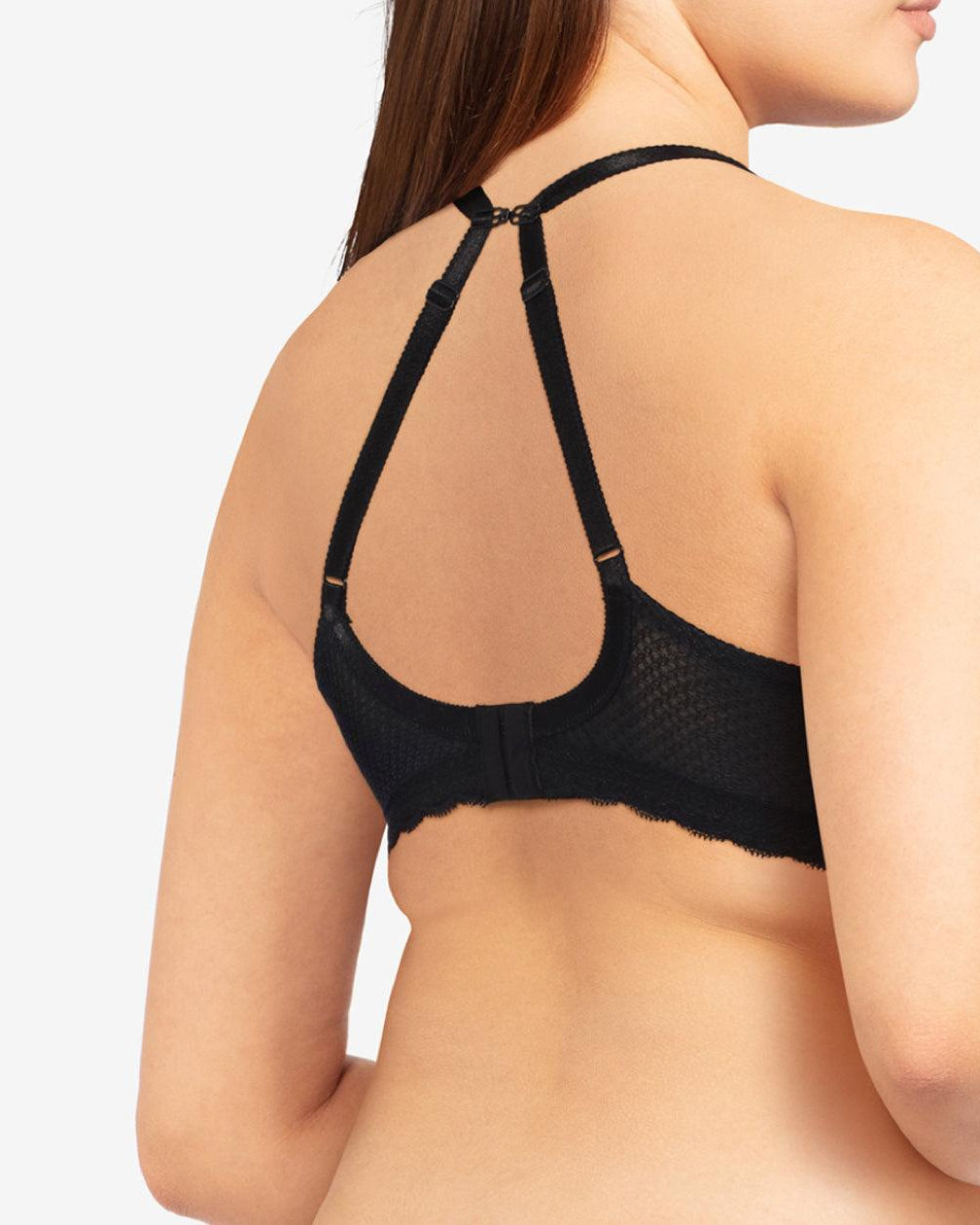Chantelle Plunge T-shirt Bh Parisian Allure Black - Härliga Under
