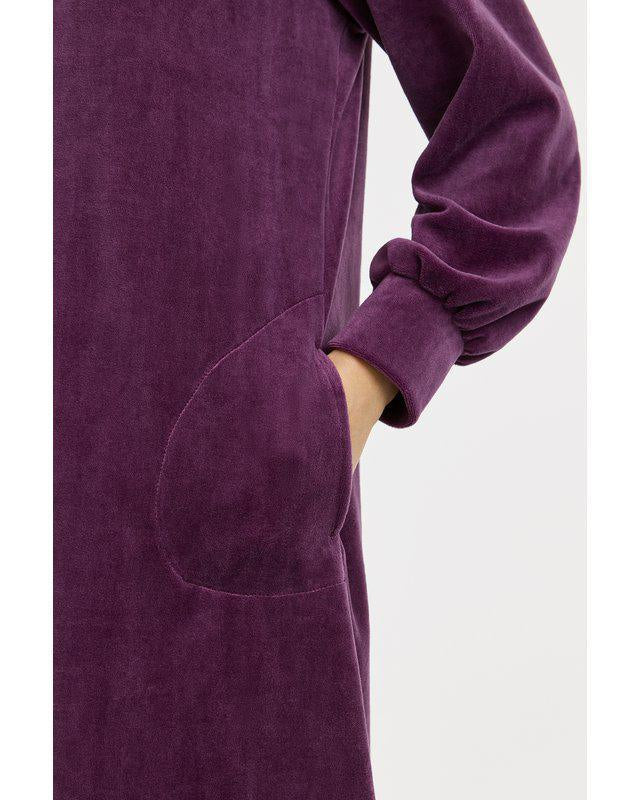 Damella Velour Rock M Dragkedja Aubergine - Härliga Under