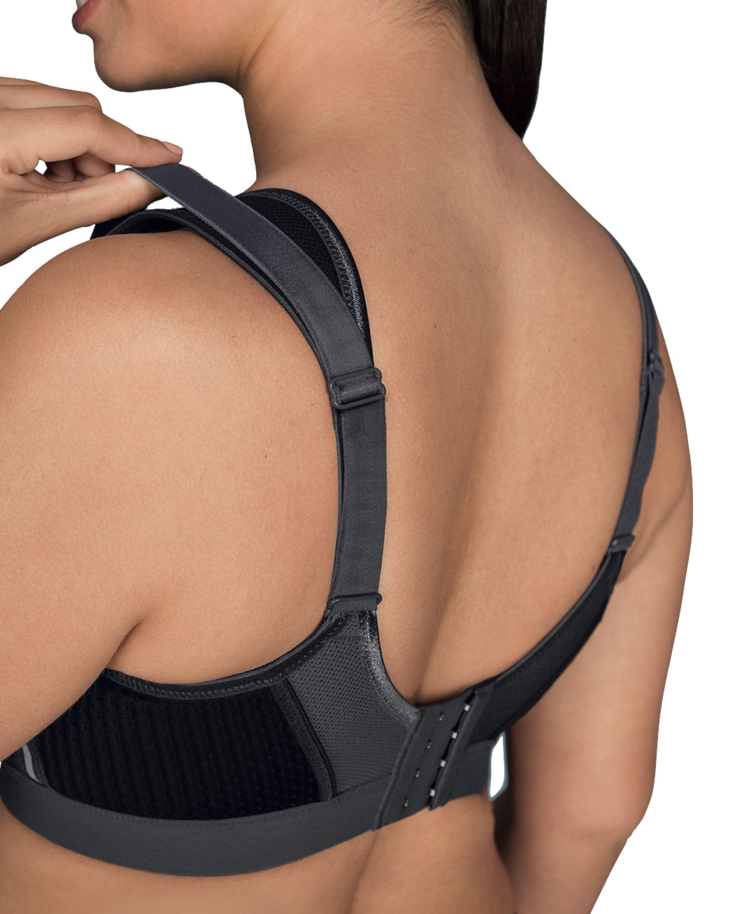 Anita Sport-BH +Plus Extreme Controle Svart Grå - Härliga Under