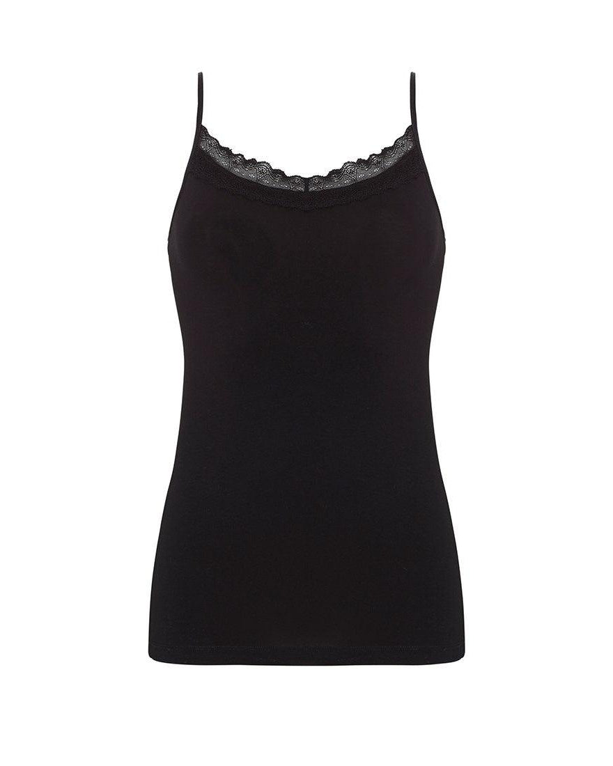 Femilet Bomullslinne Svart, Lace Basic - Härliga Under