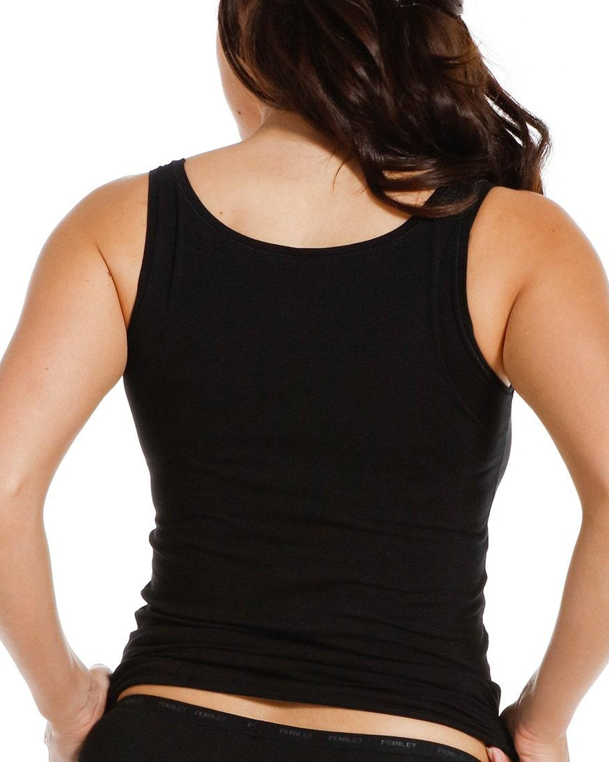 Femilet Linne Svart, Basic Cotton - Härliga Under