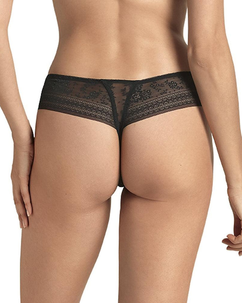 Rosa Faia Stringtrosa Fleur Lace Black - Härliga Under