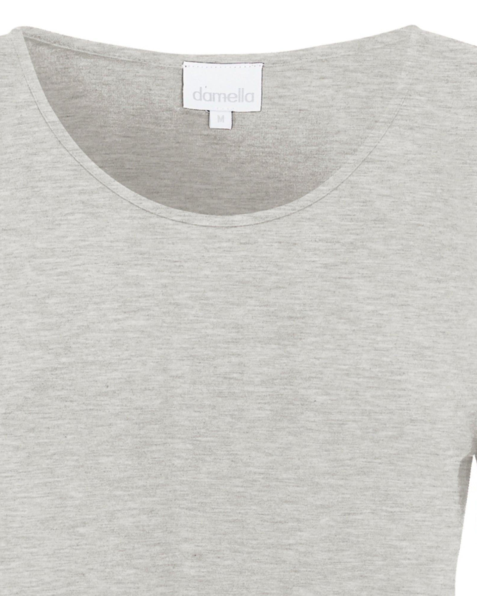Damella T-shirt Lång Ärm Bambu Gråmelerad - Härliga Under