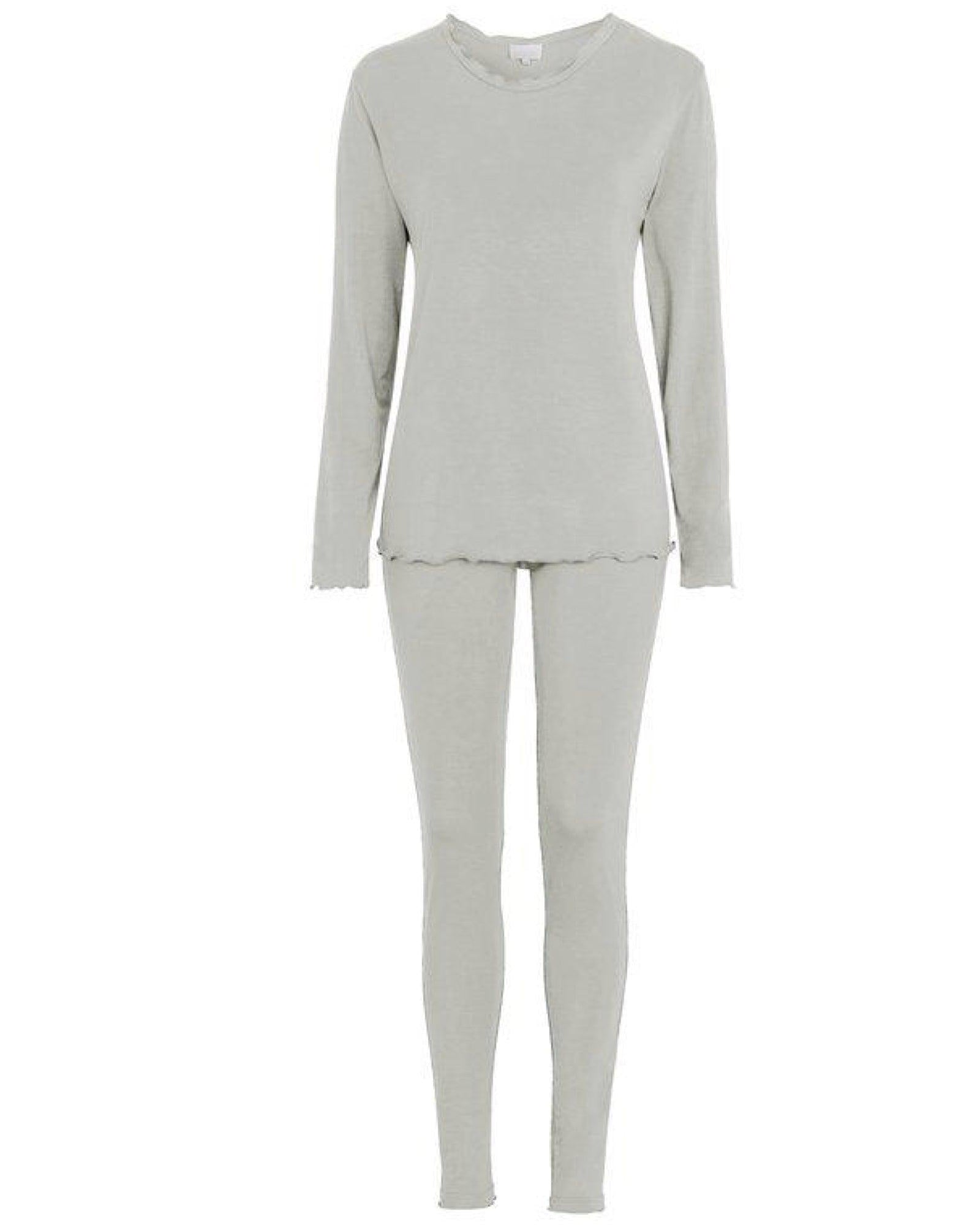 Damella Bambu Pyjamas-set Gråmelerad - Härliga Under