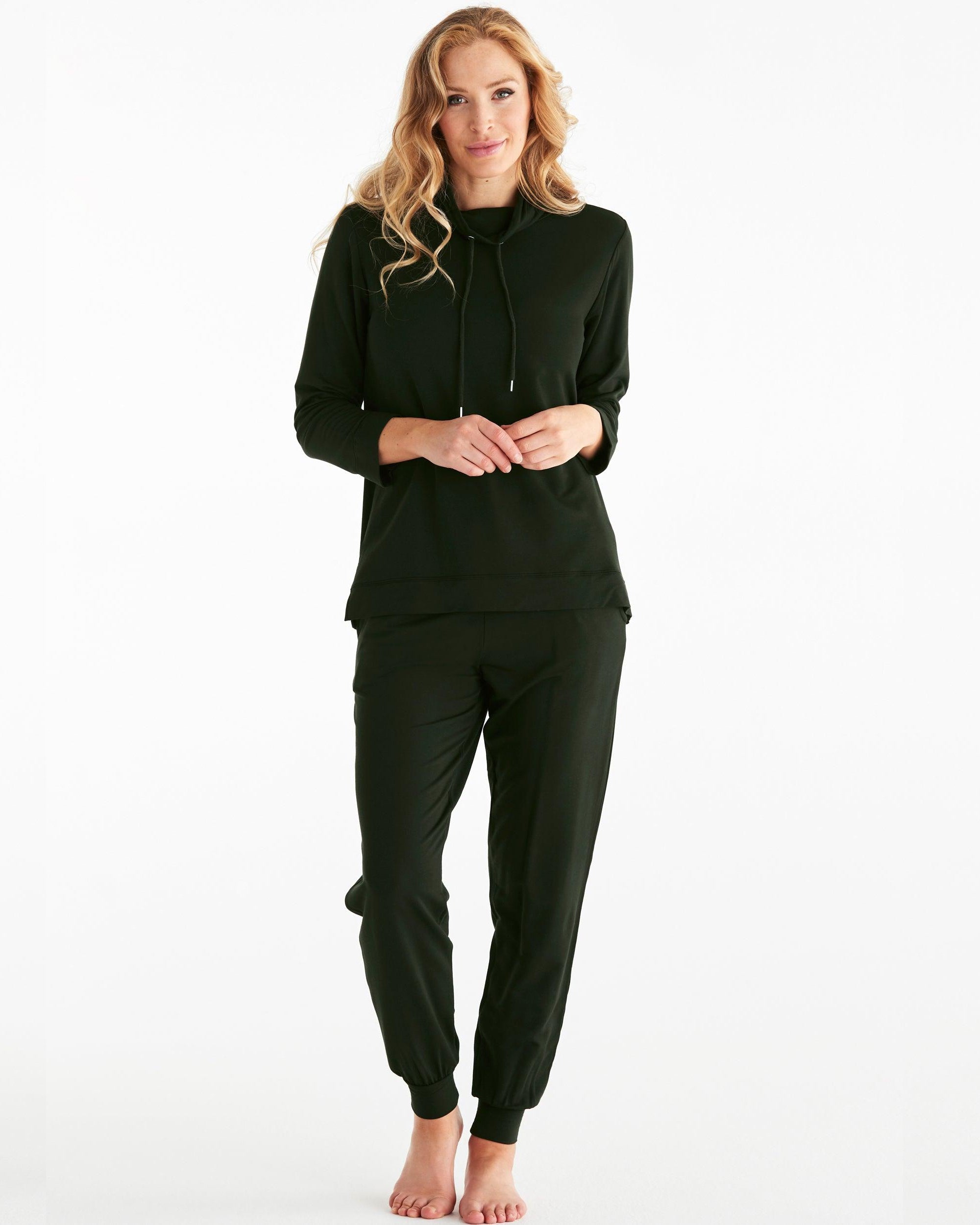 Damella Bambu Dress Dark Olive - Härliga Under