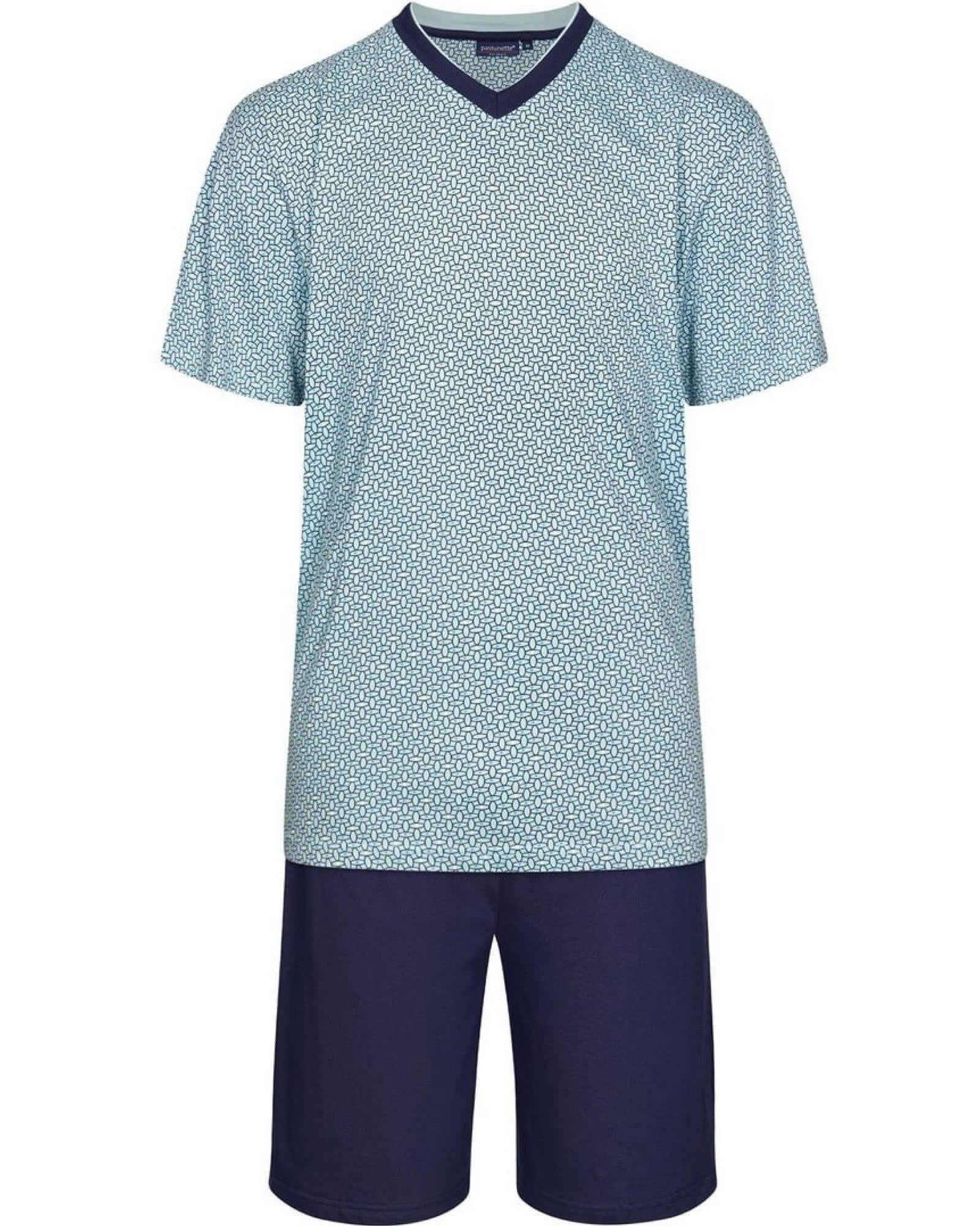 Pastunette Shortama Kort Herr Pyjamas Blå - Härliga Under