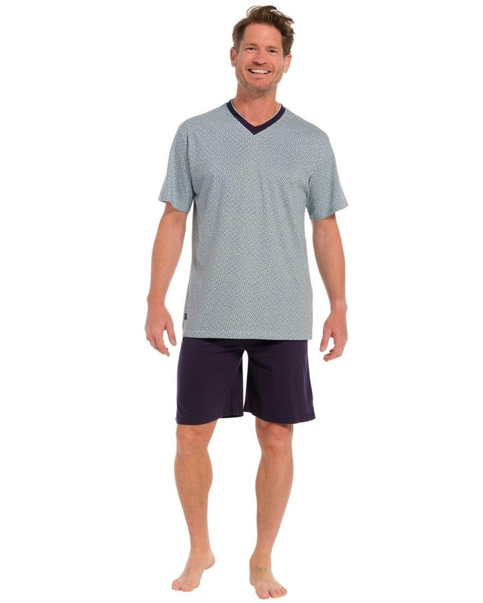 Pastunette Shortama Kort Herr Pyjamas Blå - Härliga Under