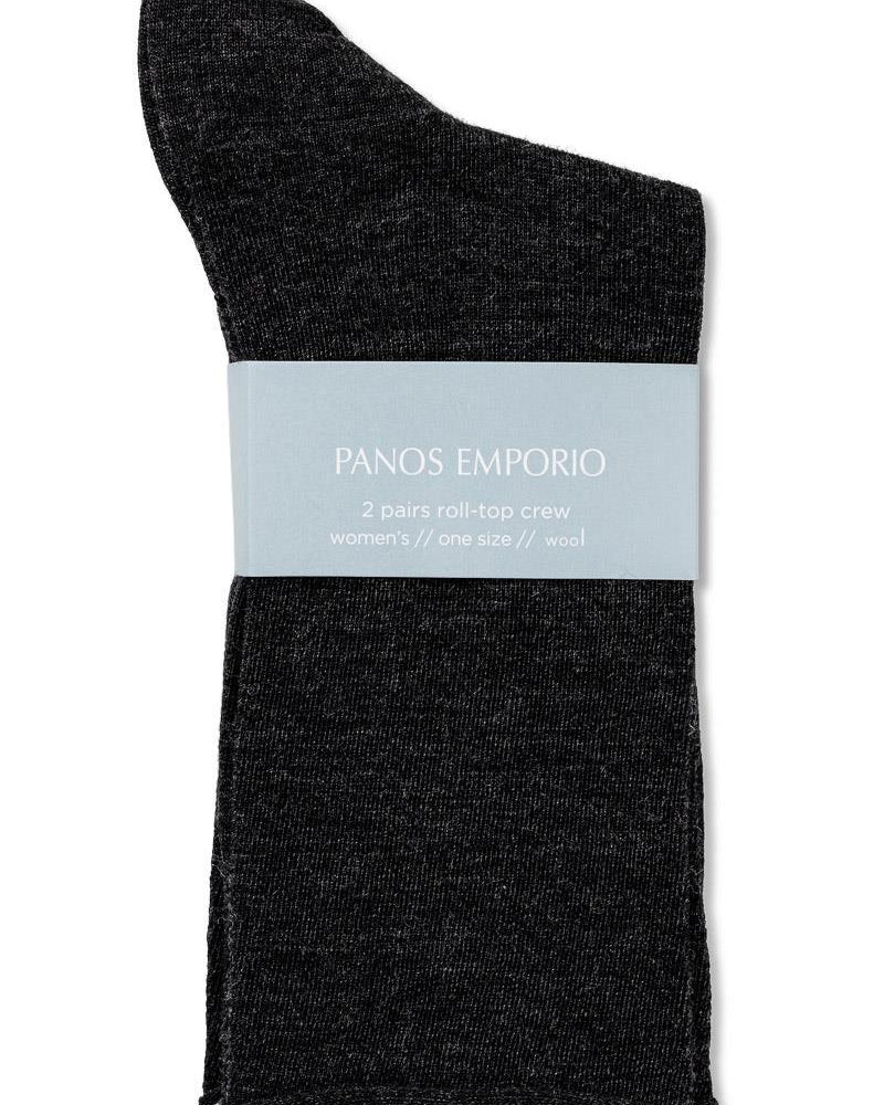 Panos Emporio Ull Strumpa Jorann Antracit 2-pack - Härliga Under