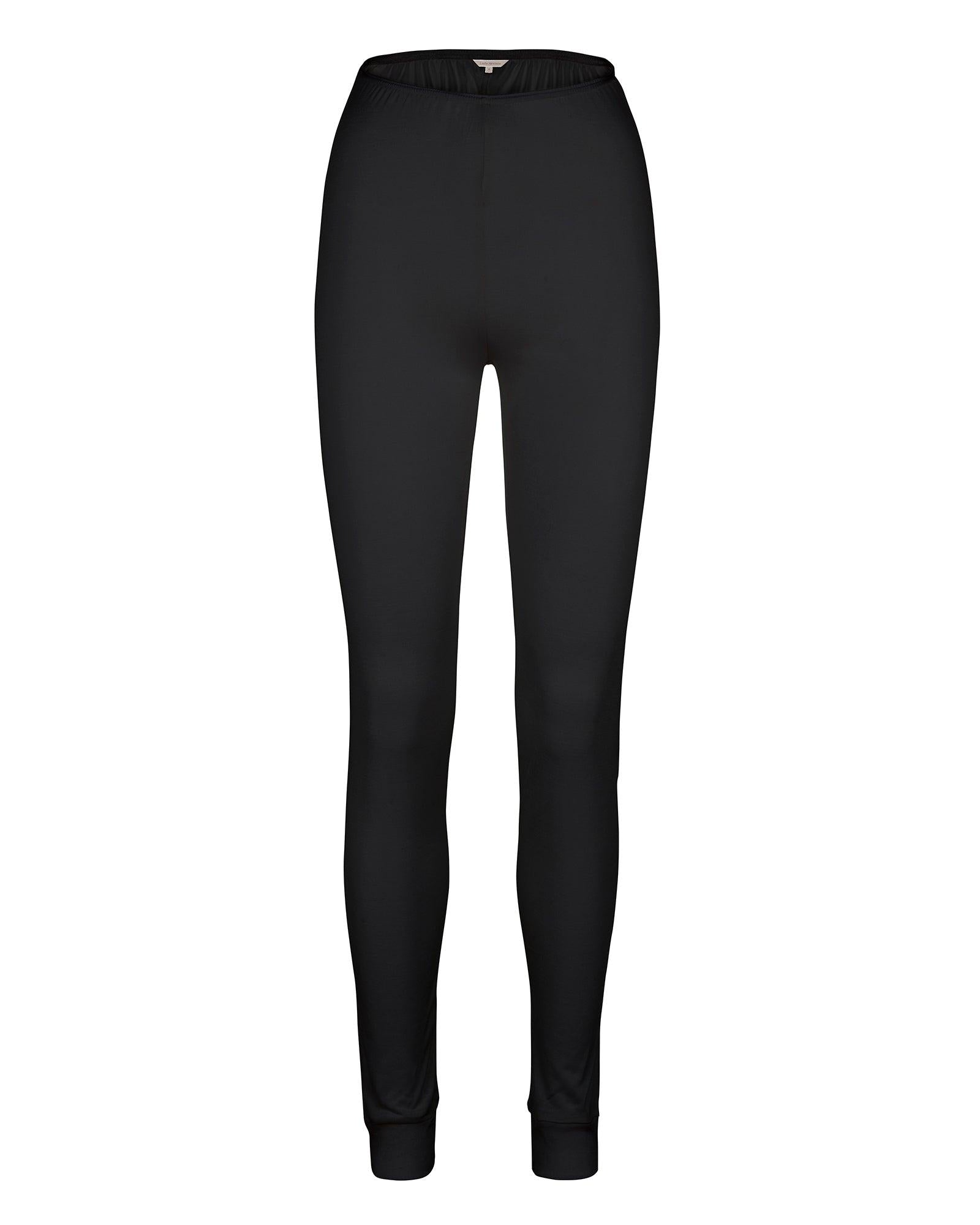 Lady Avenue Tights Silk Jersey Black - Härliga Under