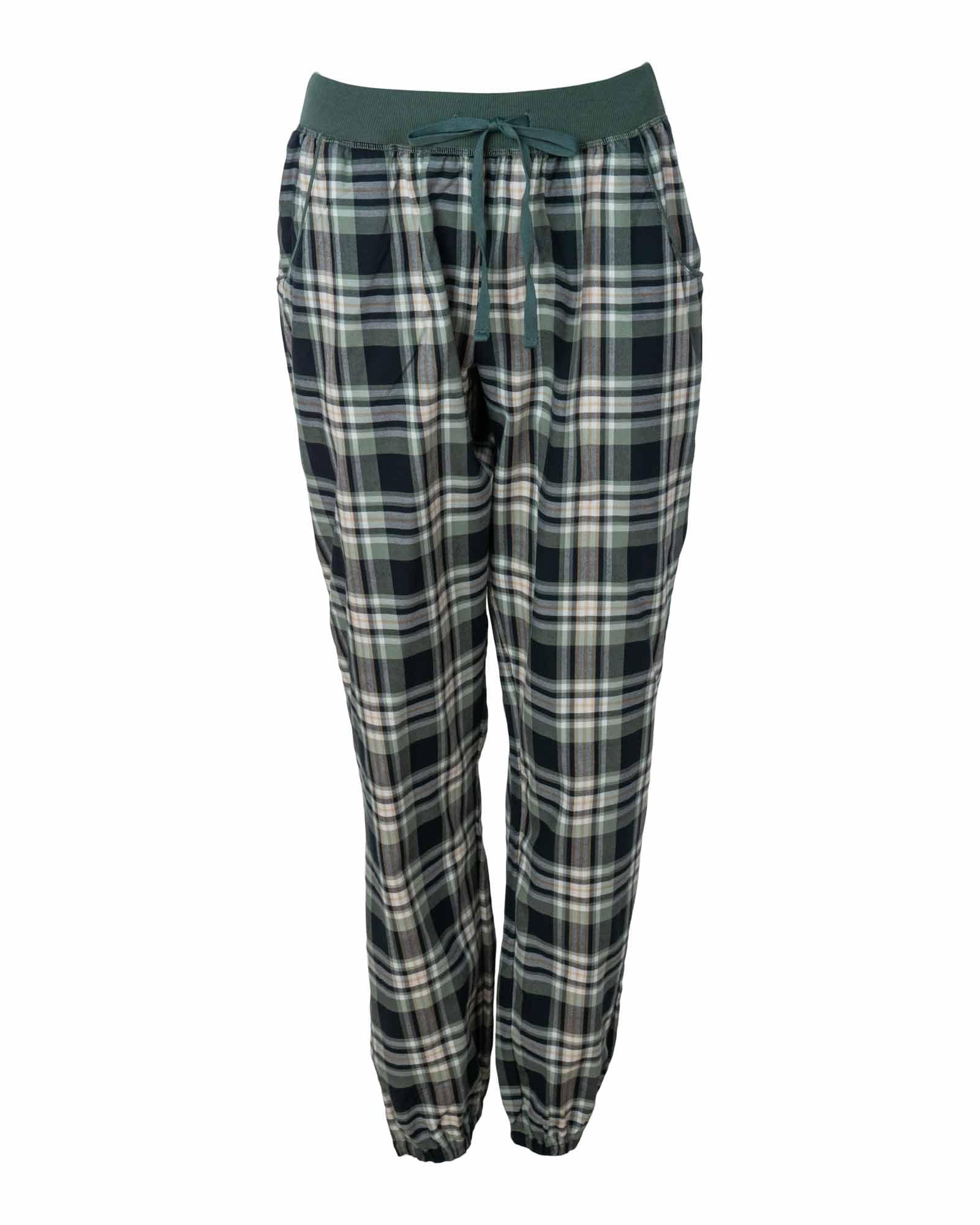 Lady Avenue Flannel Pyjamas Bomull Grön - Härliga Under