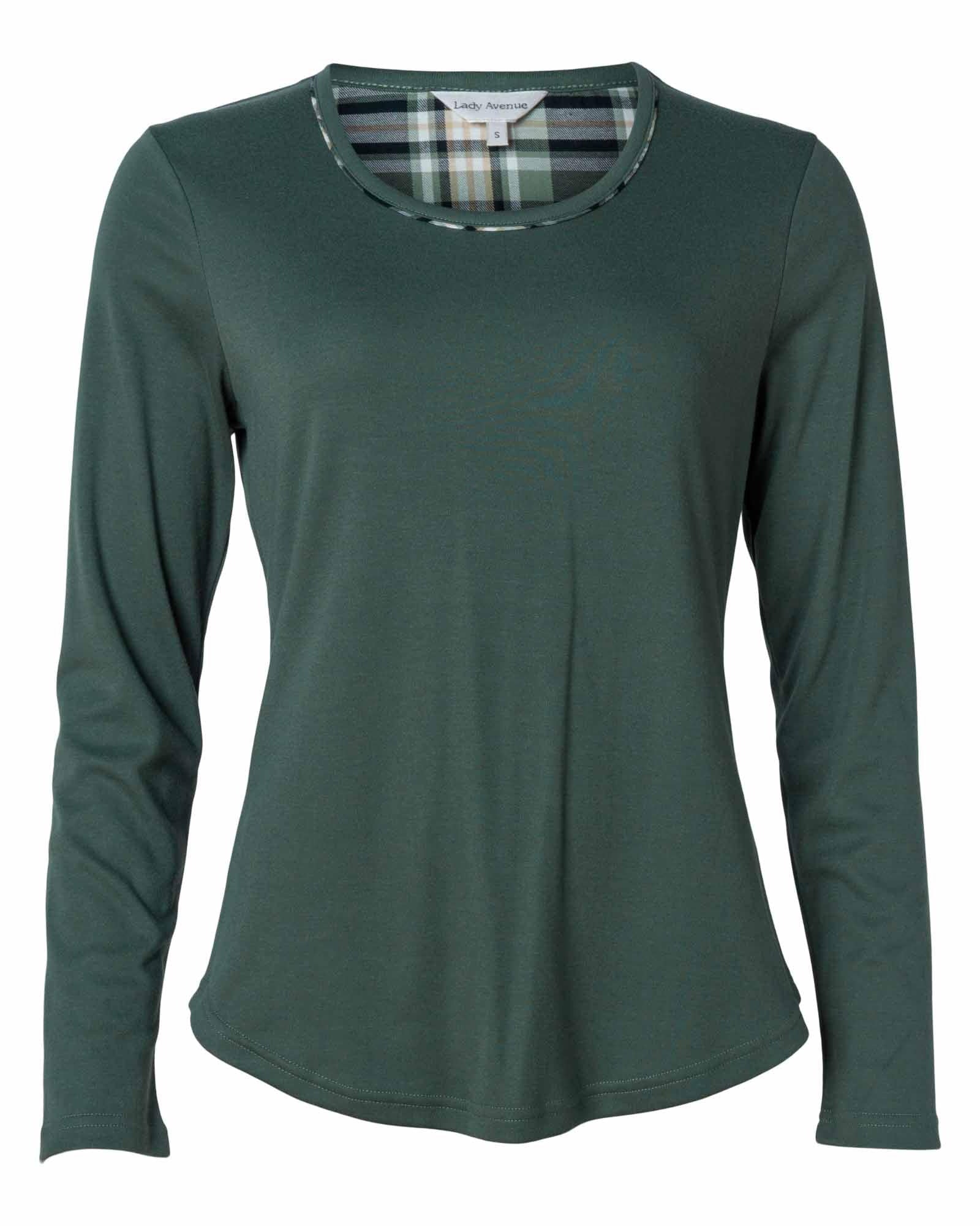 Lady Avenue Flannel Pyjamas Bomull Grön - Härliga Under