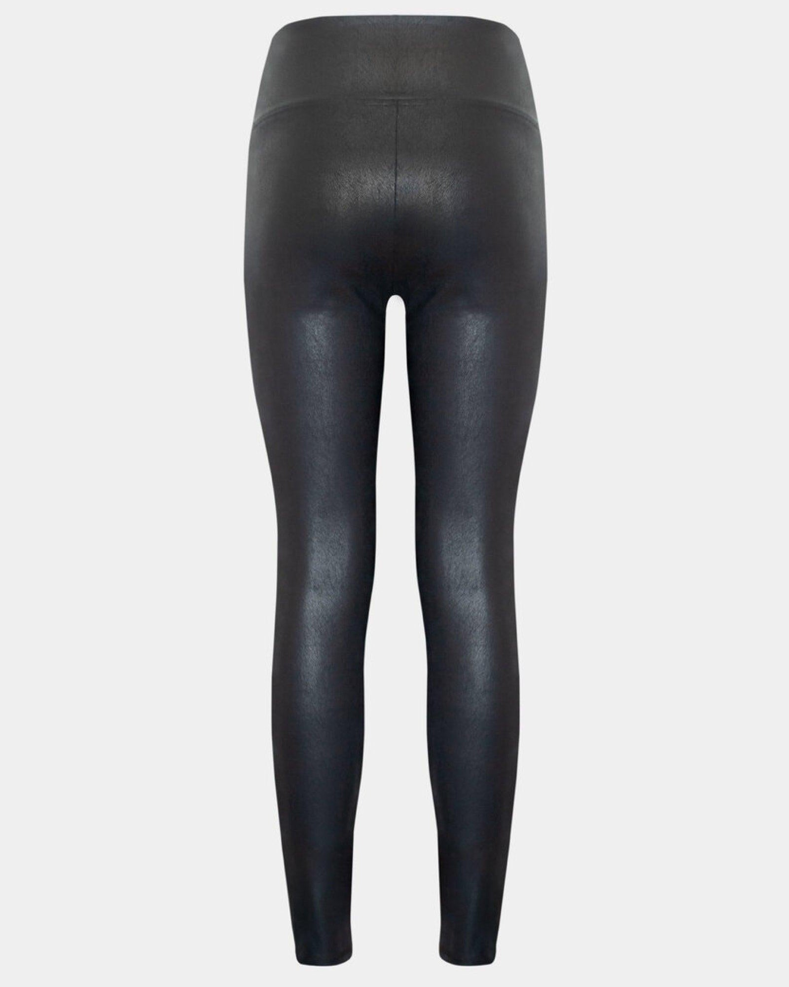 Magic Leather Look Leggings Black - Härliga Under