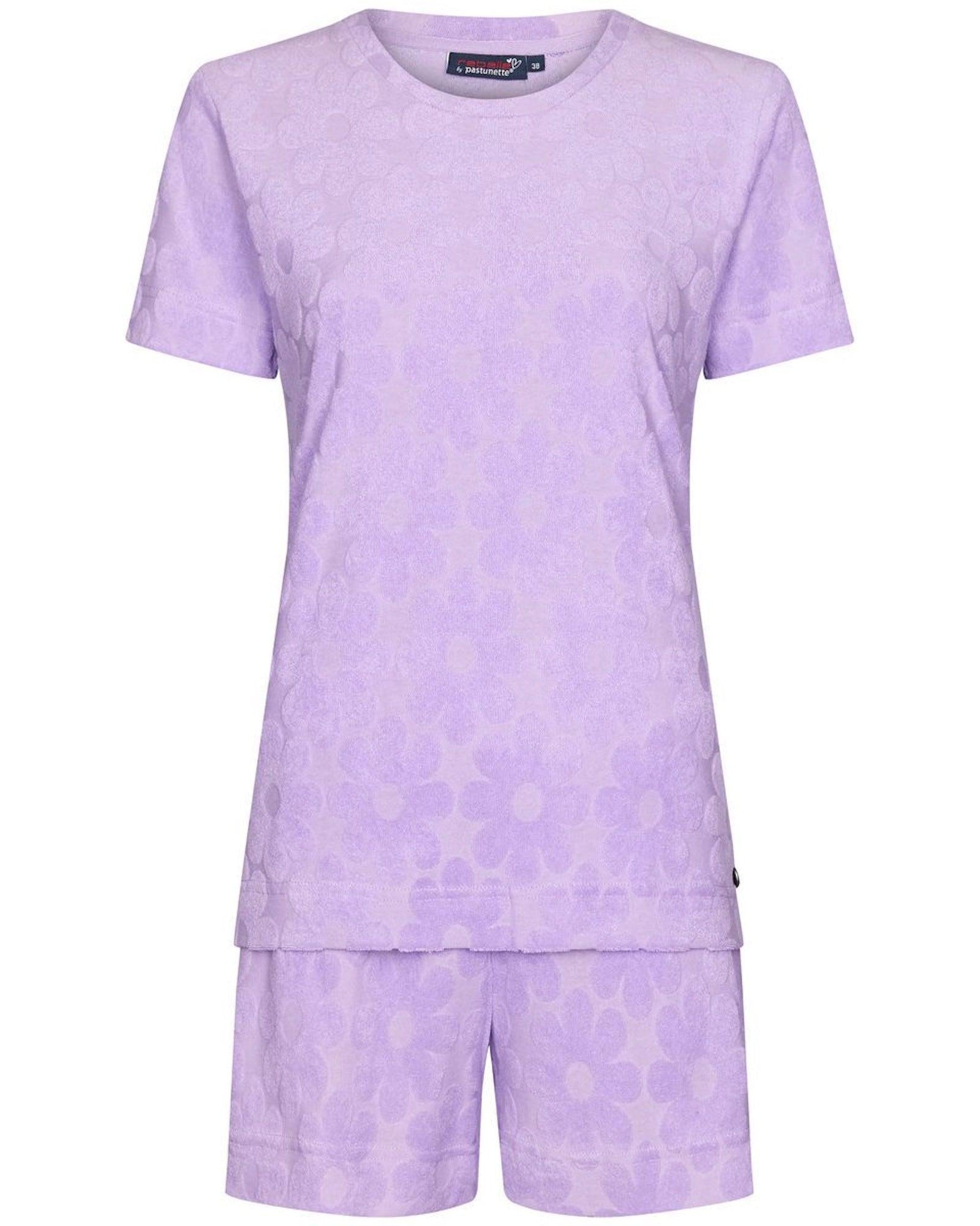 Rebelle Frotté T-shirt & Shorts Ljuslila - Härliga Under
