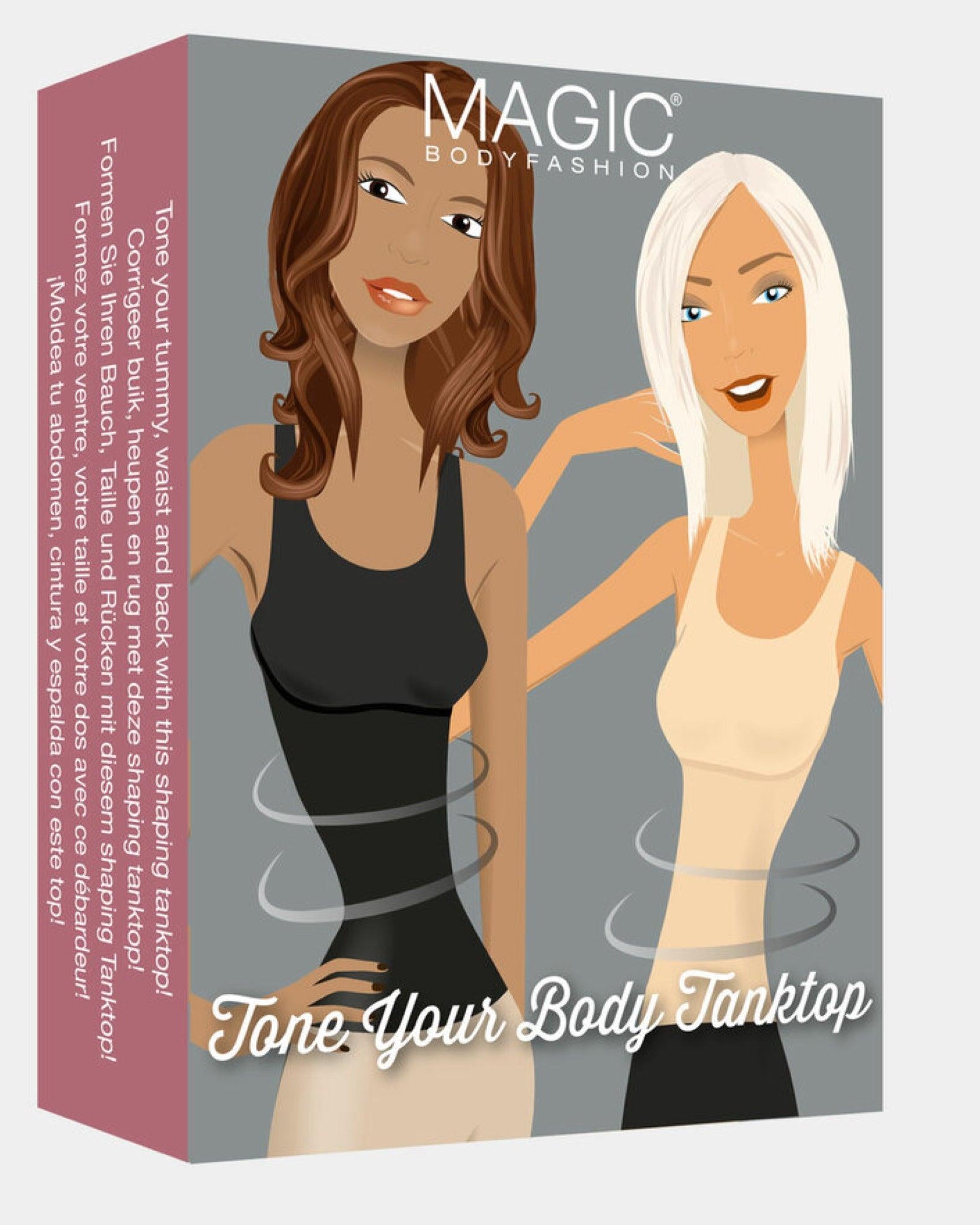Magic Tanktop Tone Your Body Black - Härliga Under