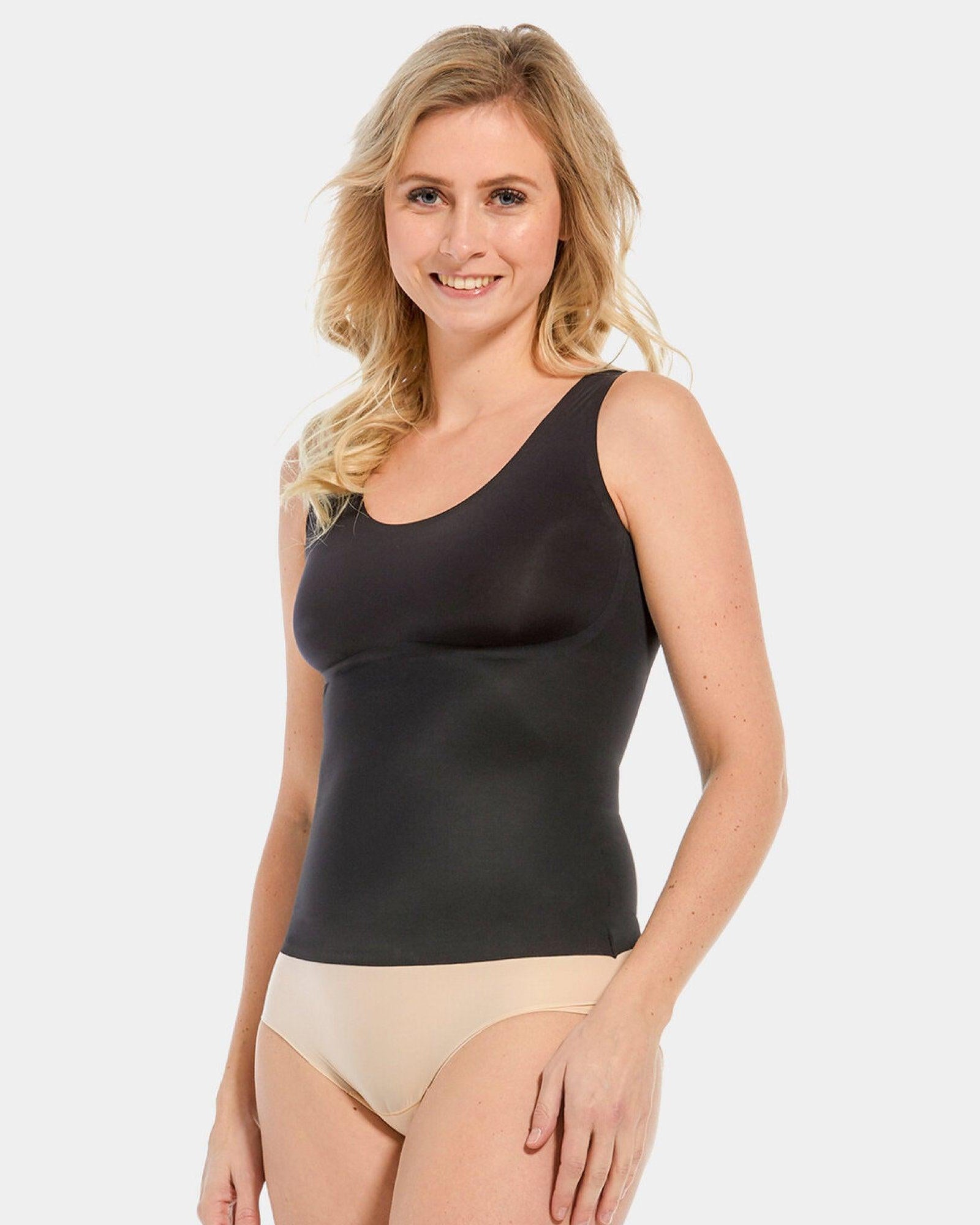 Magic Tanktop Tone Your Body Black - Härliga Under