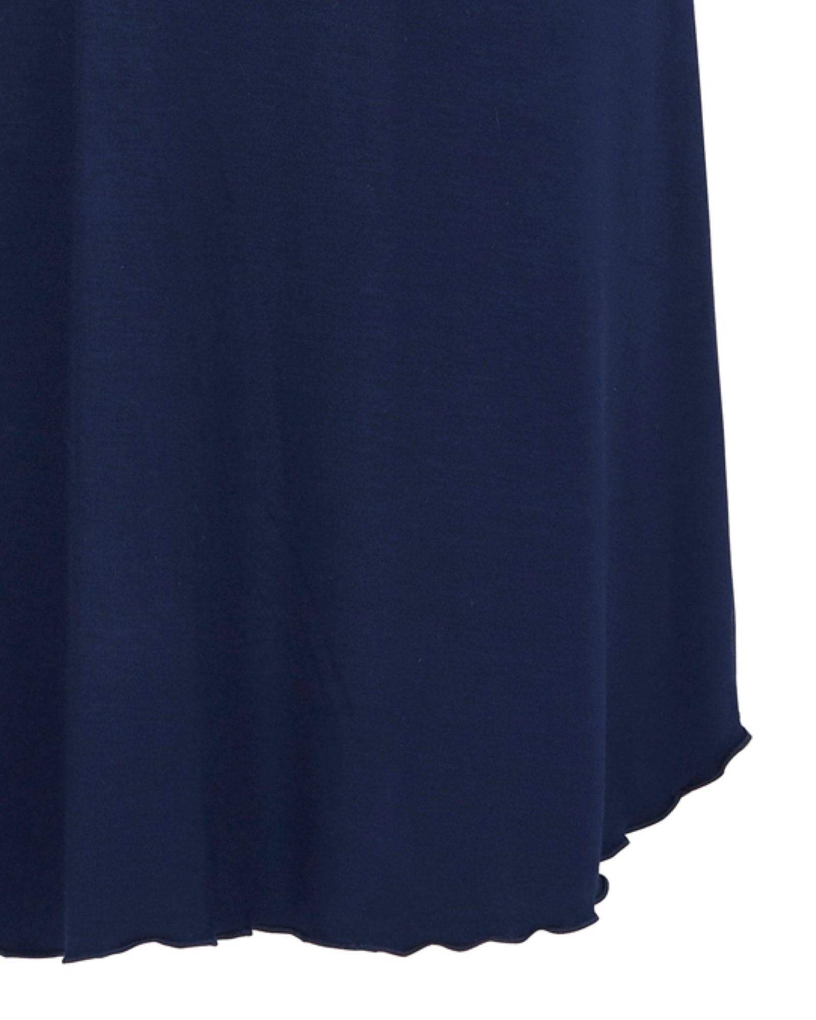 Damella Nattlinne Kort Ärm Bamboo Navy - Härliga Under