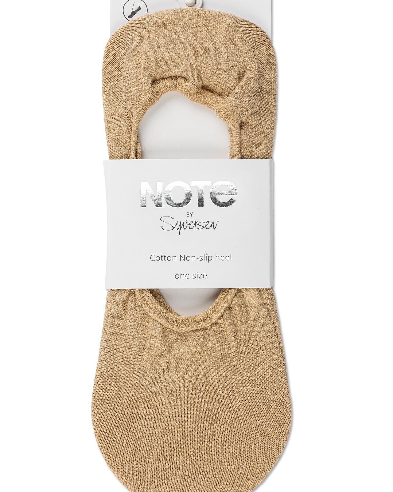 Note Steps Cotton Non-slip Beige One Size - Härliga Under