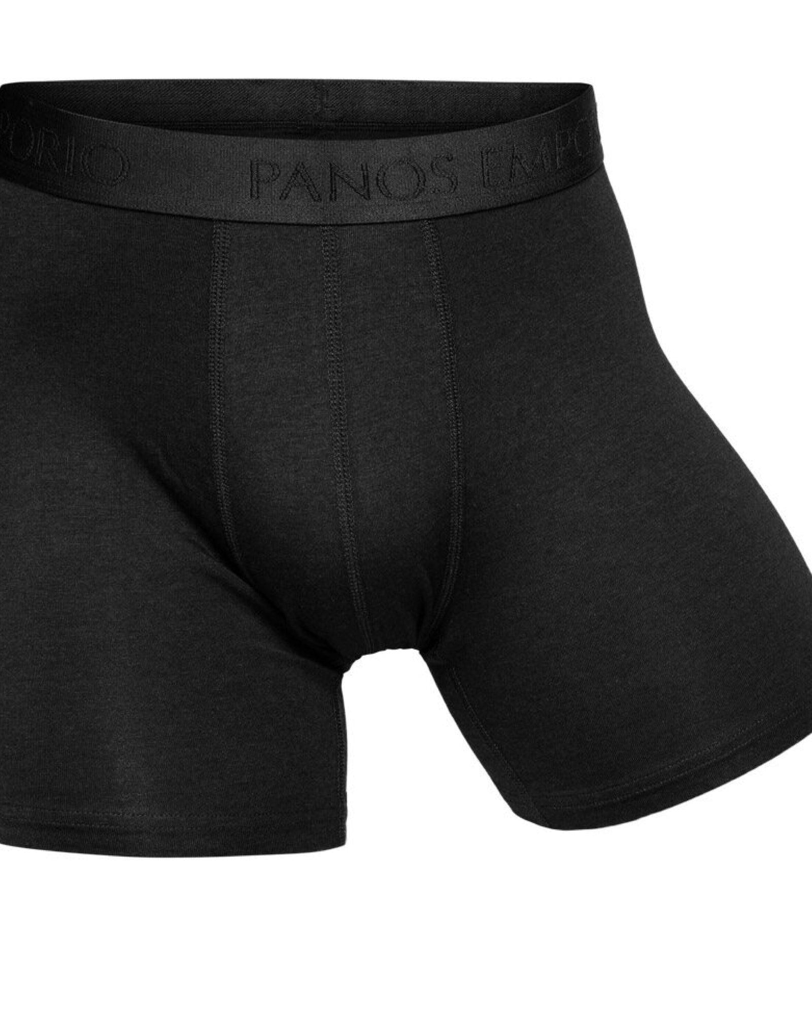 Panos Bambu Bomull Boxer 3-pack Svart - Härliga Under