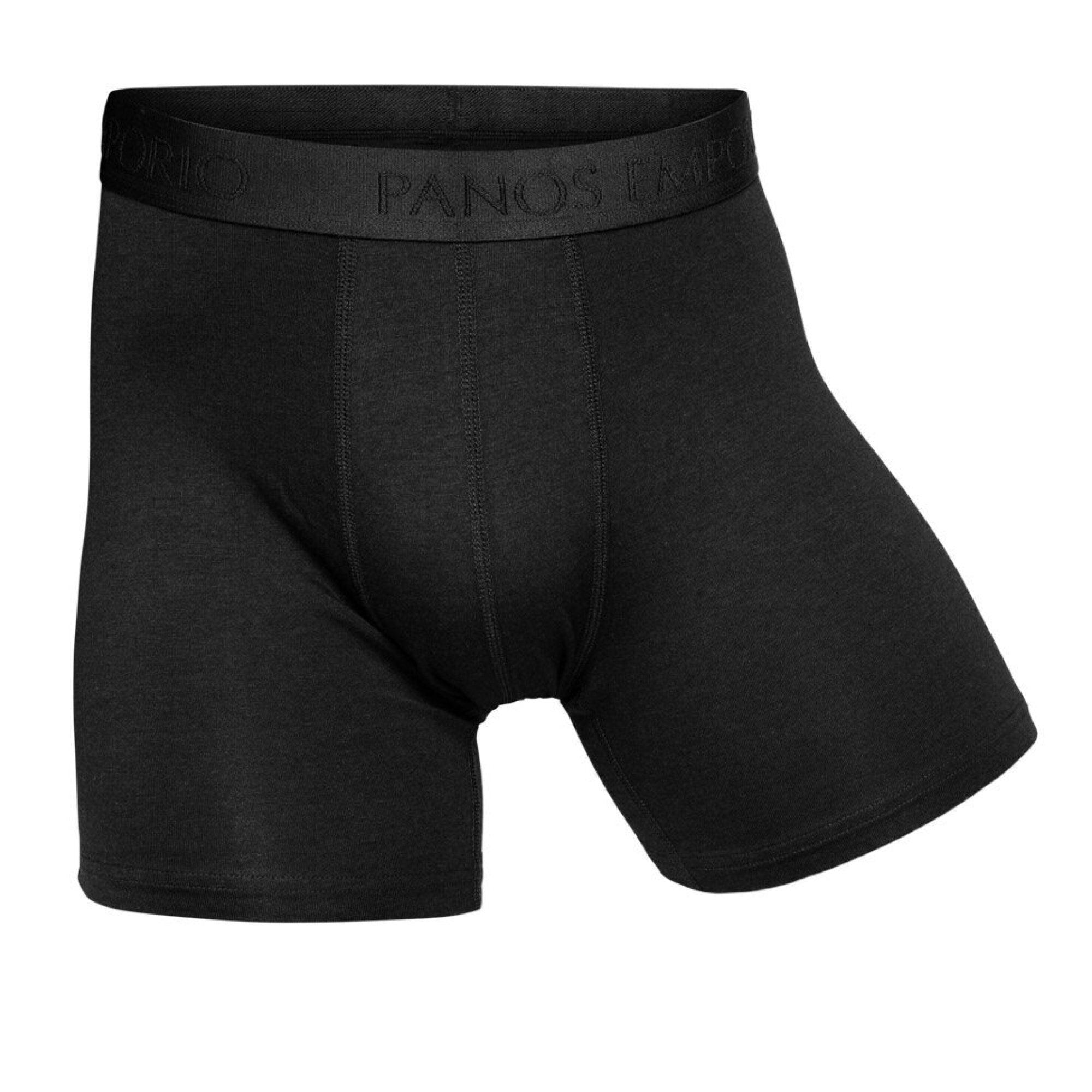 Panos Bambu Bomull Boxer 3-pack Svart - Härliga Under
