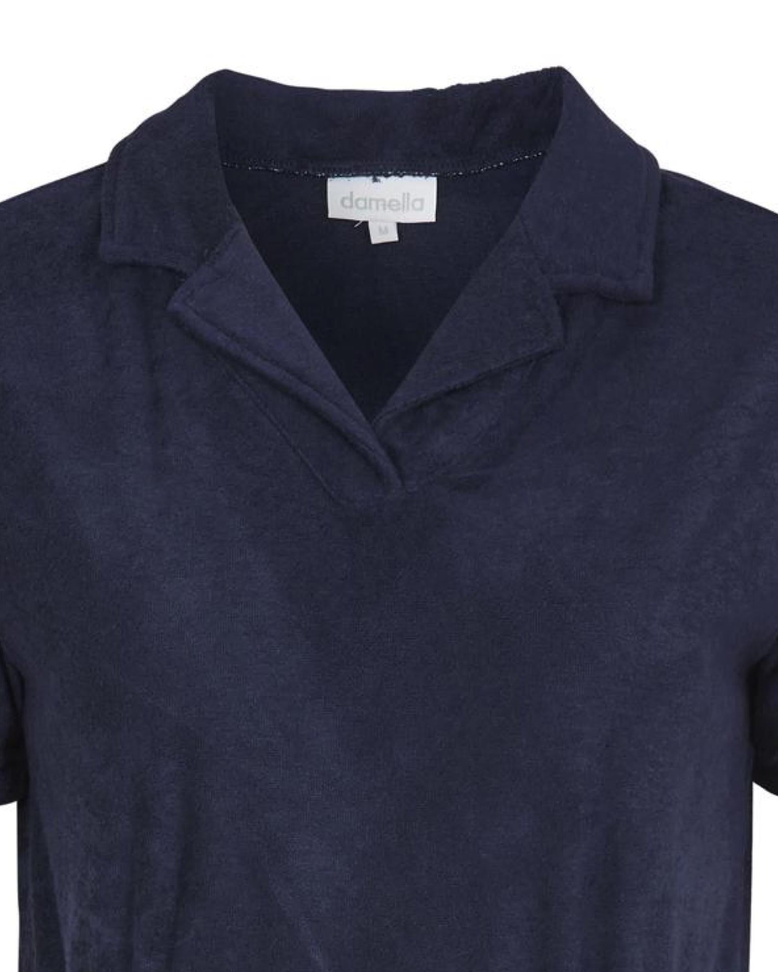 Damella Frotté Klänning Bambu Navy - Härliga Under
