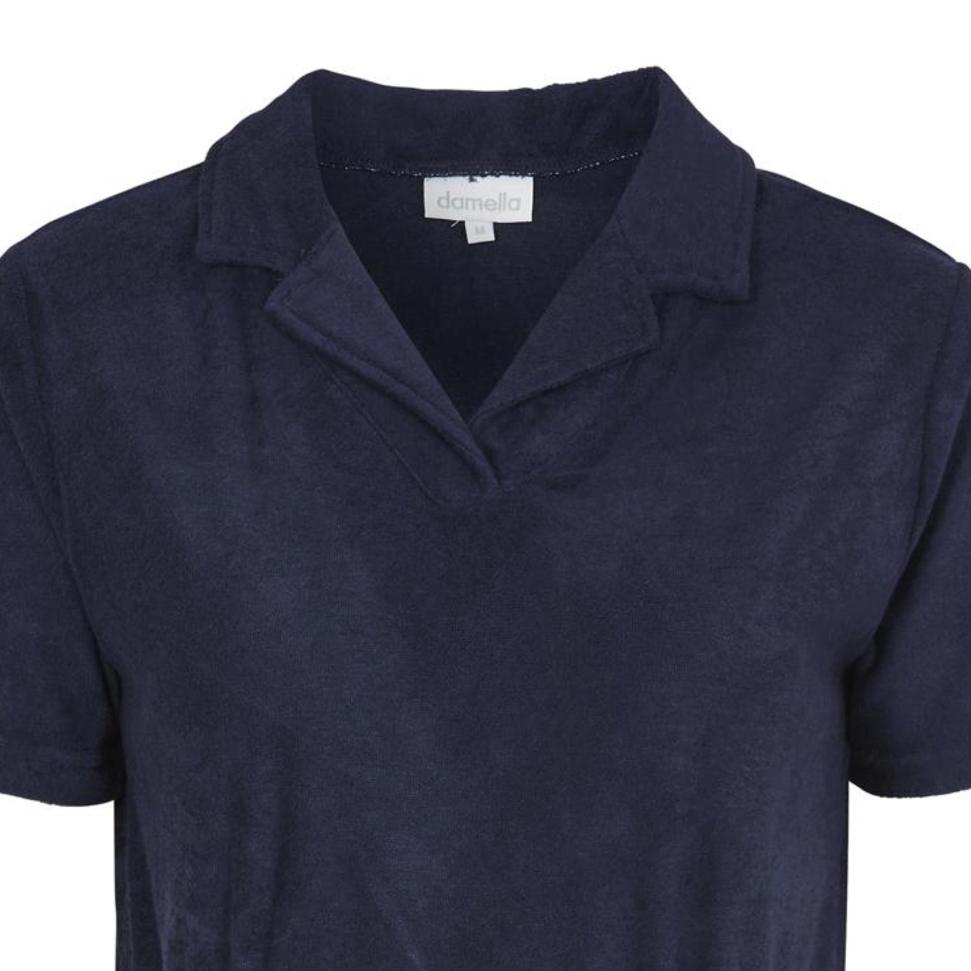 Damella Frotté Klänning Bambu Navy - Härliga Under