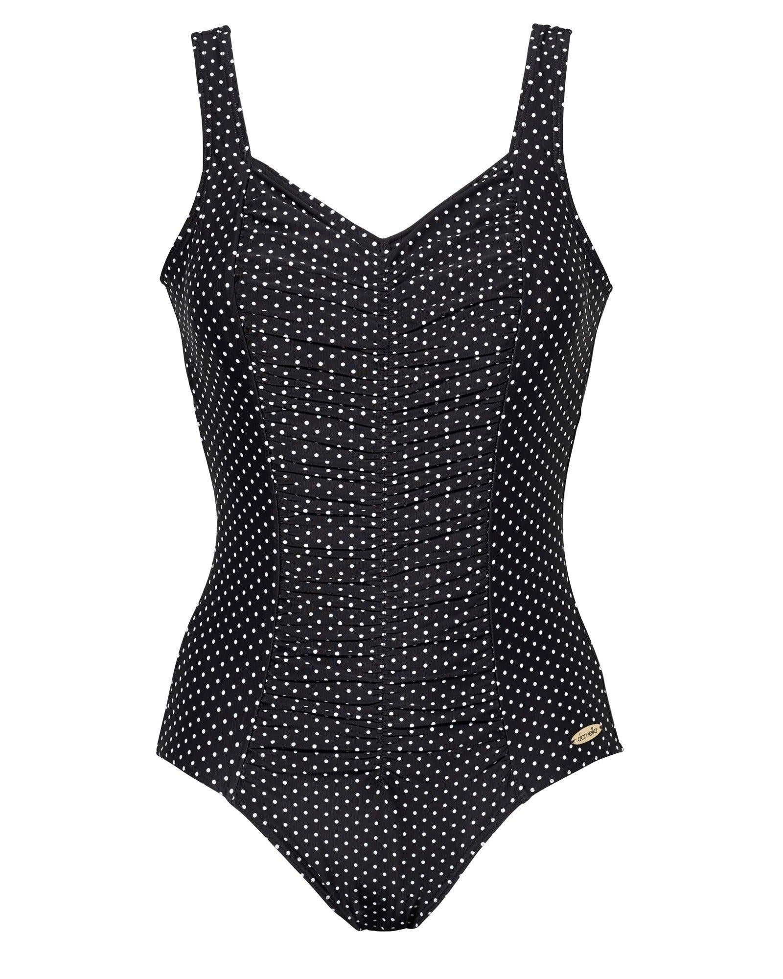 Damella Baddräkt Carole Black White Dots - Härliga Under