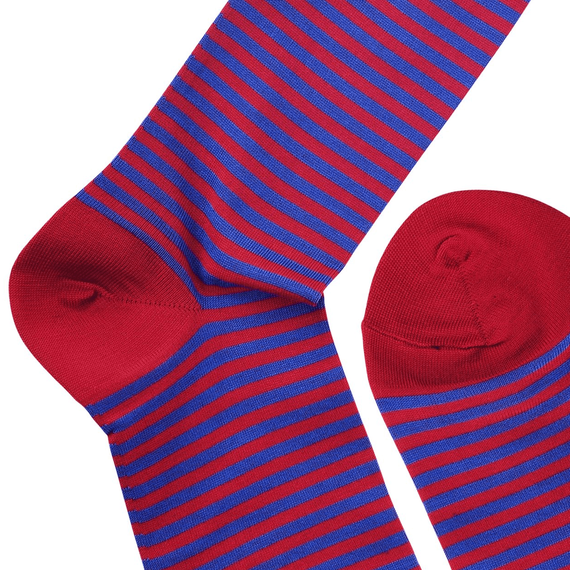 Note Strumpor Bomull Röd Blå 41-45 - Härliga Under